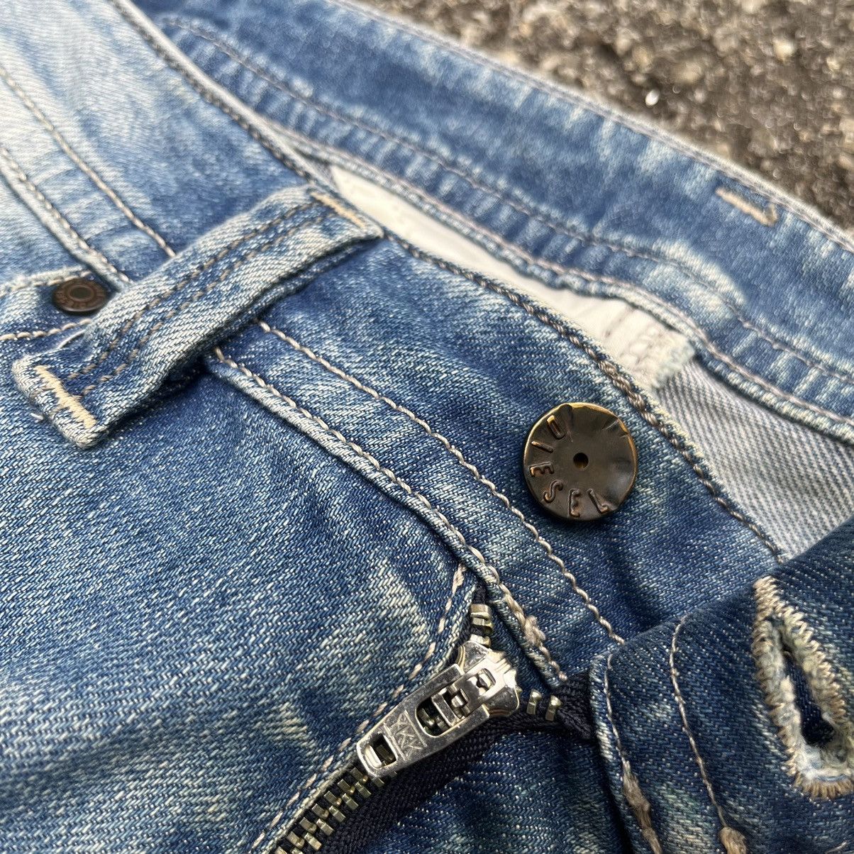 Diesel Diesel Thavar Washed Blue Denim Slim Skinny Jeans Low Rise Size US 31 - 6 Thumbnail