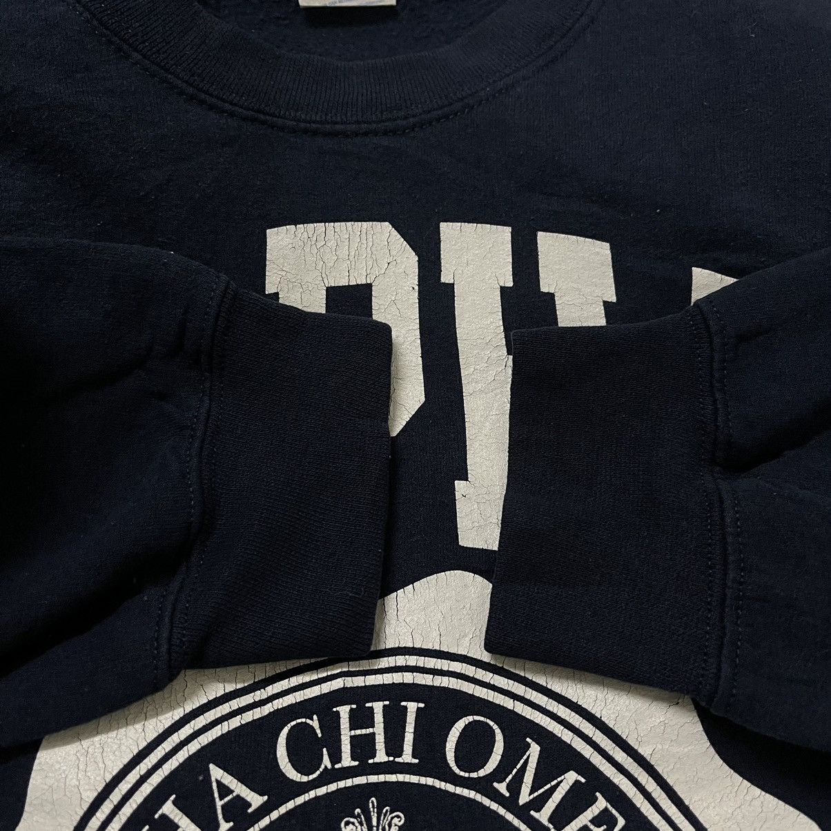 Vintage Vintage Alpha Chi Omega Sweatshirt Pullover Size US L / EU 52-54 / 3 - 3 Thumbnail