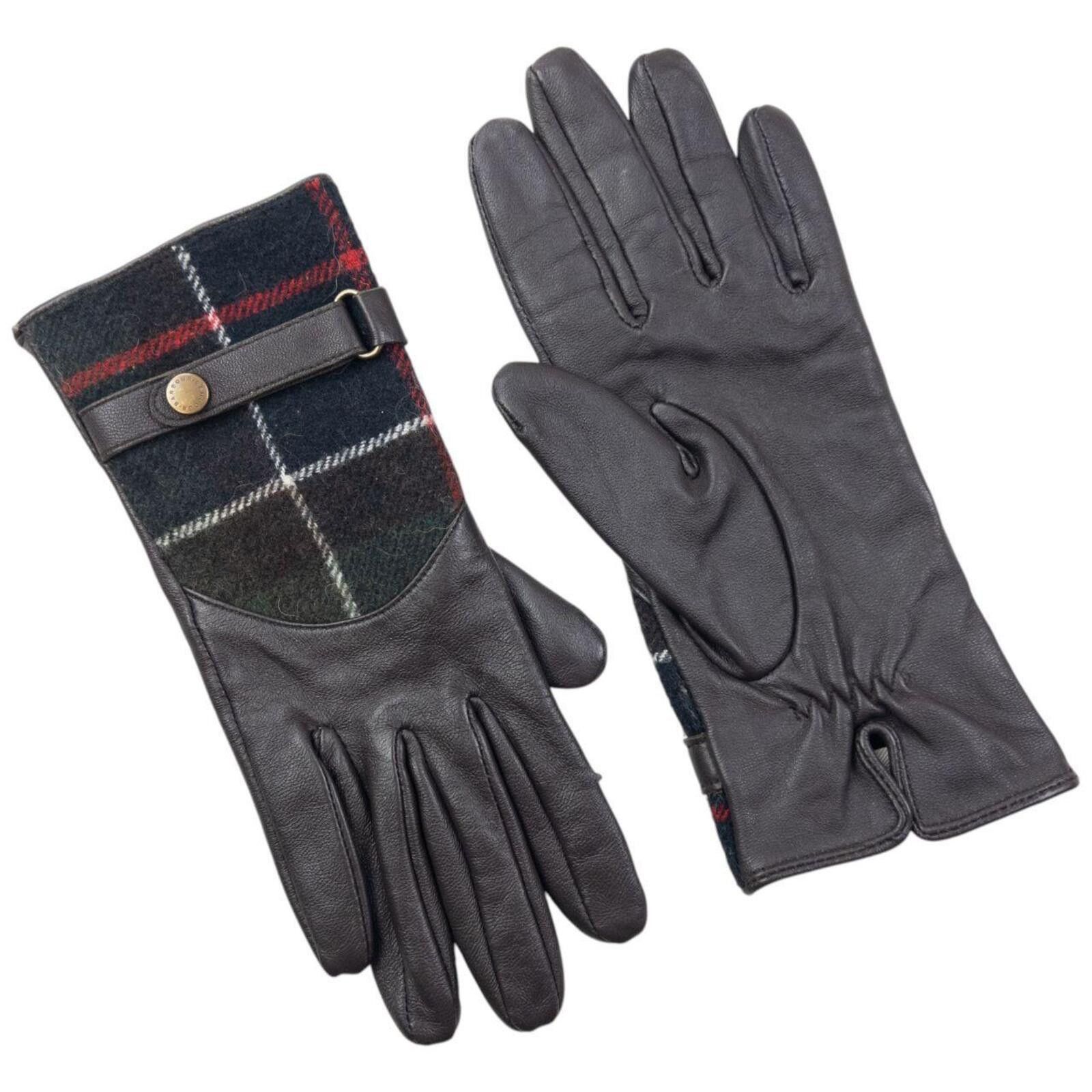 Barbour Vintage Barbour Leather Gloves Womens Size M Size ONE SIZE - 3 Thumbnail