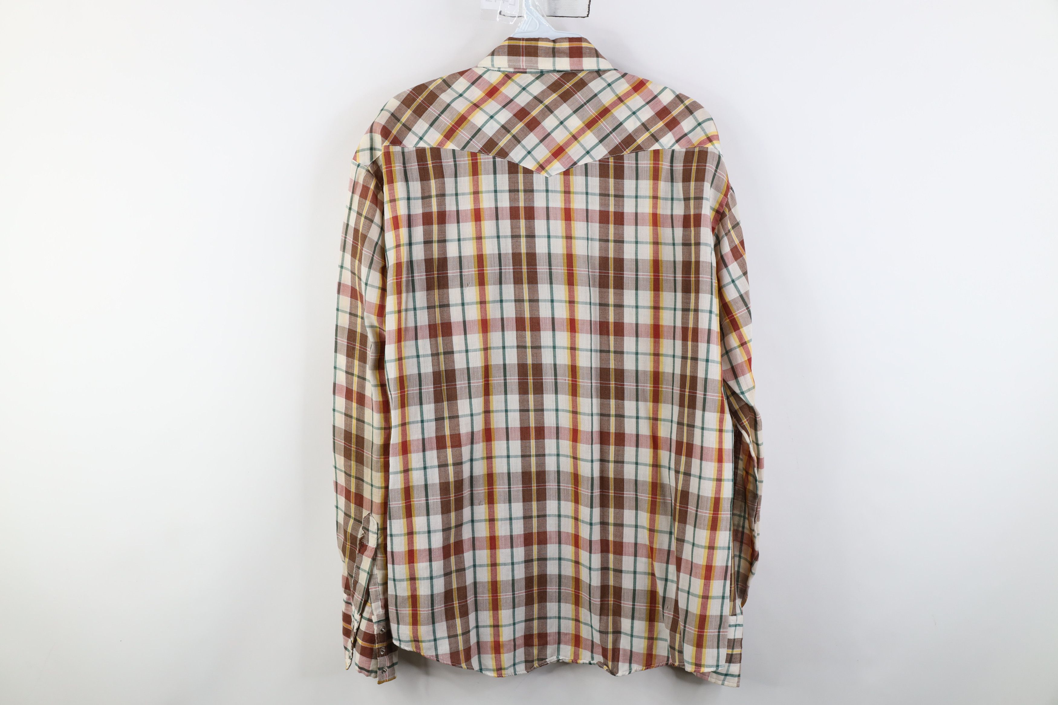Vintage Vintage 70s Streetwear Rodeo Cowboy Snap Button Shirt Size US L / EU 52-54 / 3 - 15 Thumbnail