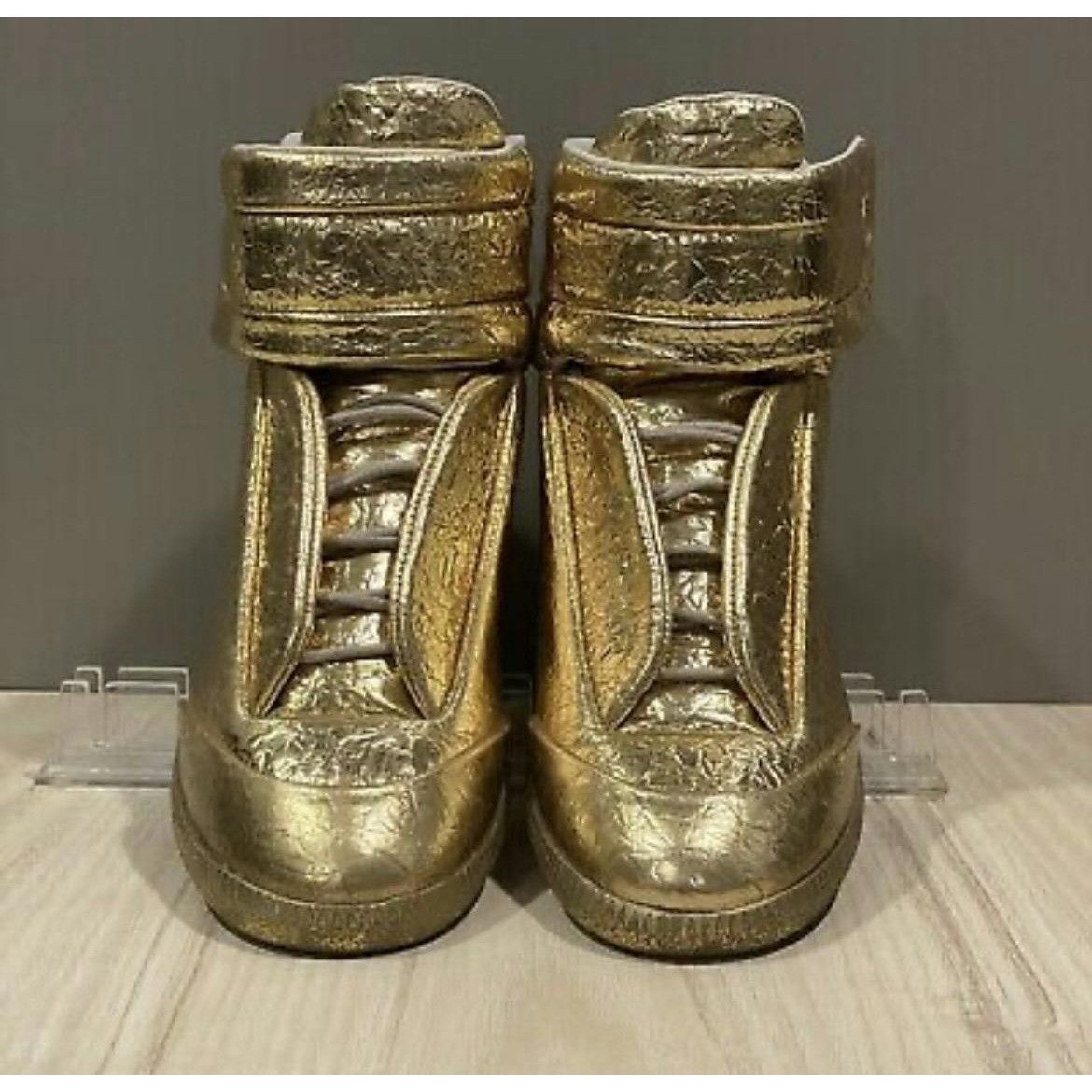 Maison Margiela Maison Margiela Metallic Gold Cracked Future High Size US 10 / EU 43 - 8 Thumbnail
