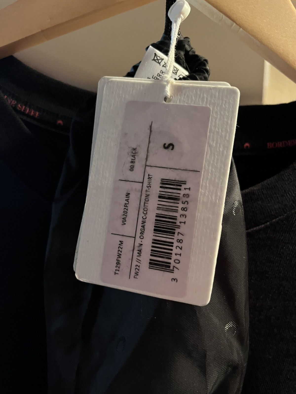 Marine Serre Marine Serre FW22 organic cotton black tee shirt with bag Size US S / EU 44-46 / 1 - 6 Thumbnail