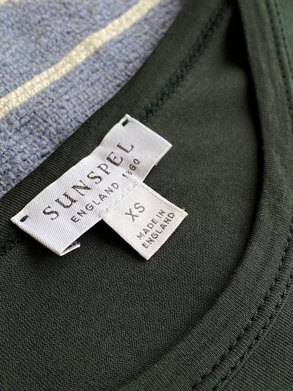 Sunspel Sunspel Green Cotton T-Shirt Size US XS / EU 42 / 0 - 3 Thumbnail