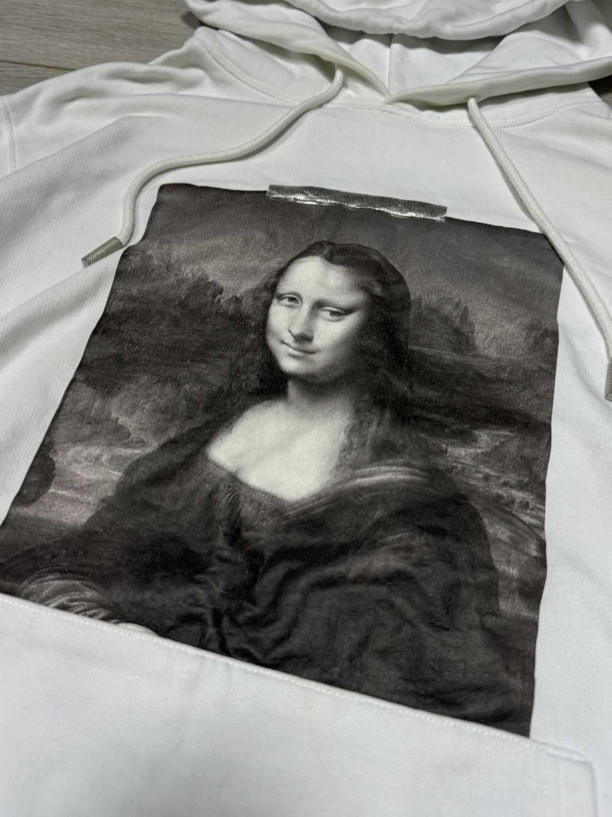 Off-White Off White Mona Lisa temperature hoodie arrows tapes Size US L / EU 52-54 / 3 - 5 Thumbnail