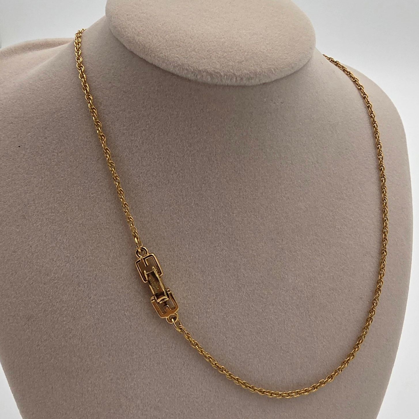 Christian Dior Monsieur Christian Dior Gold-Tone Heart Pendant Necklace Size ONE SIZE - 3 Thumbnail