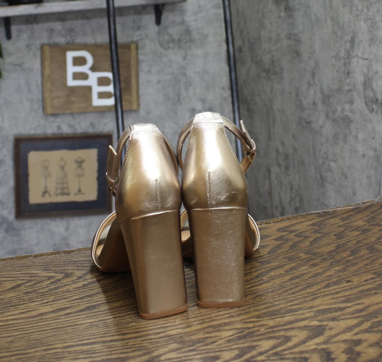 Other Naturalizer Sandal Block G1728l4 Bronze Leather Gold 9.5m Size US 9.5 / IT 39.5 - 4 Thumbnail