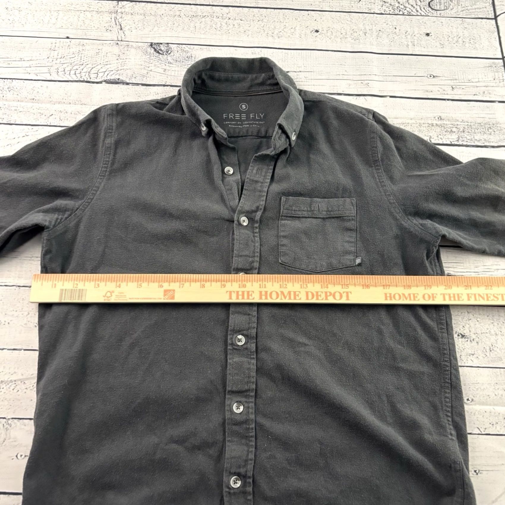 Vintage Free Fly Chamois Long Sleeve Button Up Shirt Women's Small Gray Size S / US 4 / IT 40 - 4 Thumbnail