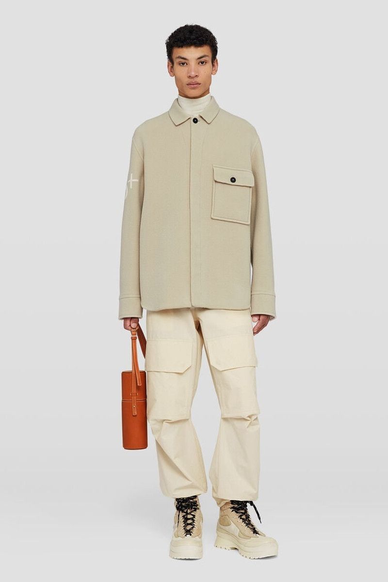 Jil Sander o1loc1c0426 Shirt Jacket in Beige Size L / US 10 / IT 46 - 5 Thumbnail