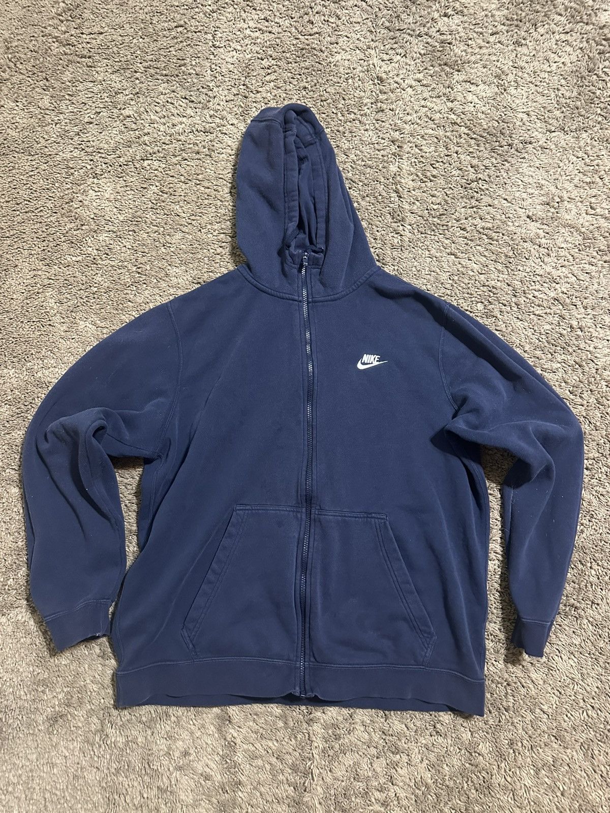 Nike Vintage Nike sportswear “triple navy” hoodie 00s size xl Size US XL / EU 56 / 4 - 1 Thumbnail