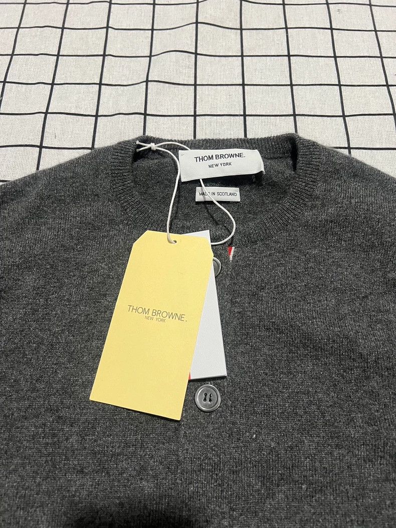 Thom Browne Thom Browne Gray five-knot wool sweater Size US XXS / EU 40 - 3 Thumbnail