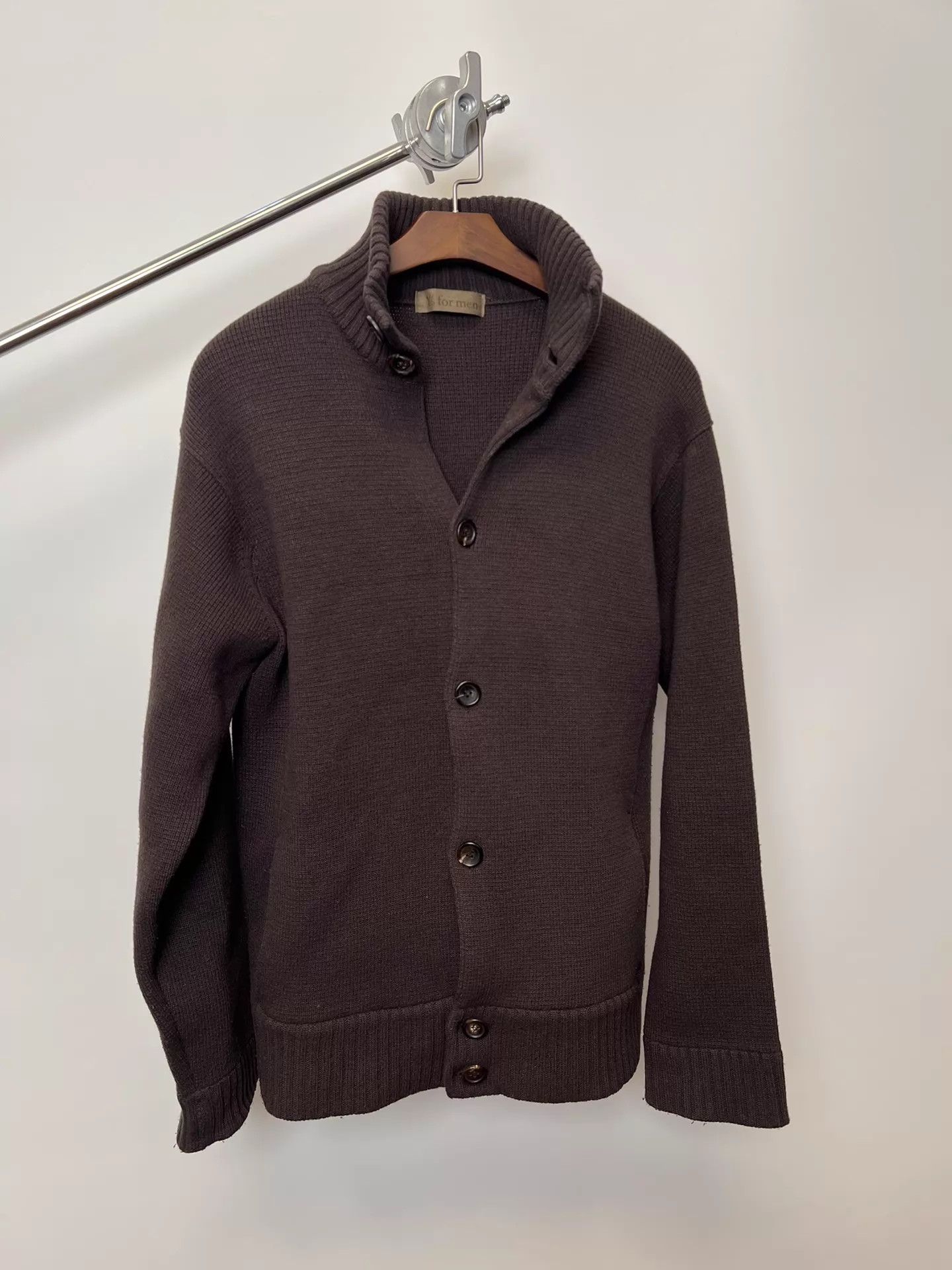 Yohji Yamamoto Yohji Yamamoto YS Man Wool-Blend Knit Cardigan Size US L / EU 52-54 / 3 - 2 Thumbnail