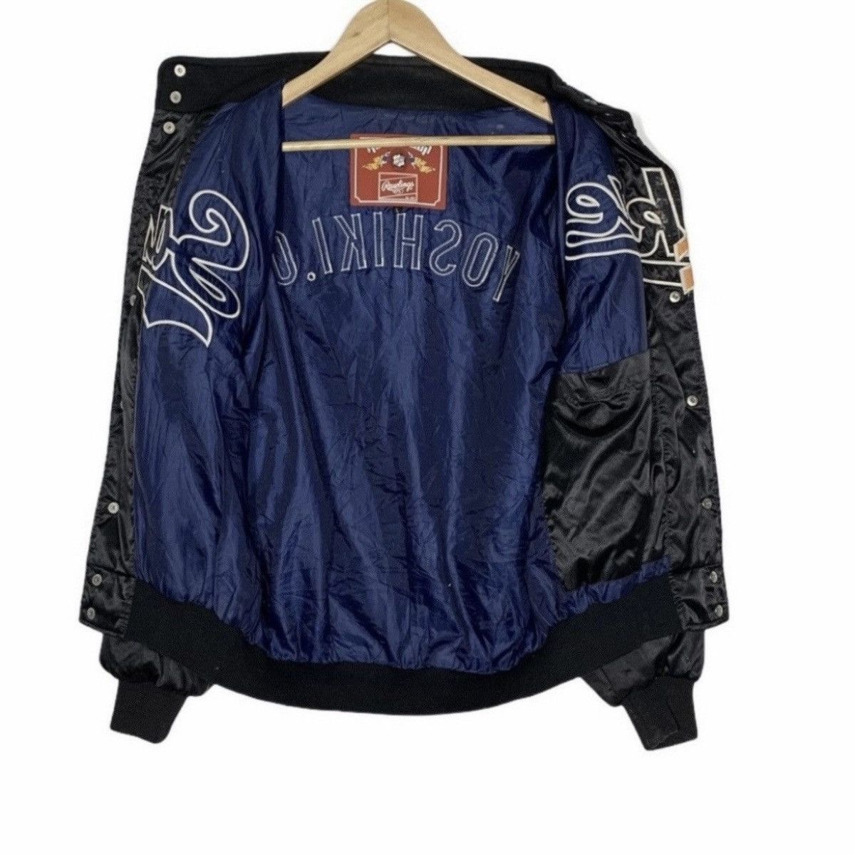 Vintage Bomber jacket rawling big logo embroidered Size US L / EU 52-54 / 3 - 3 Thumbnail