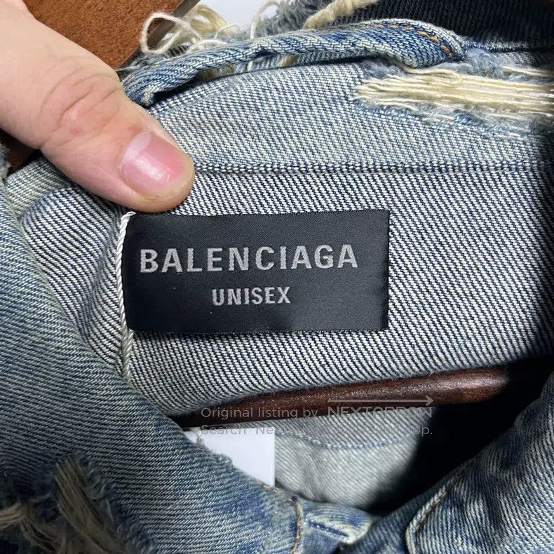 Balenciaga Balenciaga Lightning denim jacket Size US XL / EU 56 / 4 - 3 Thumbnail