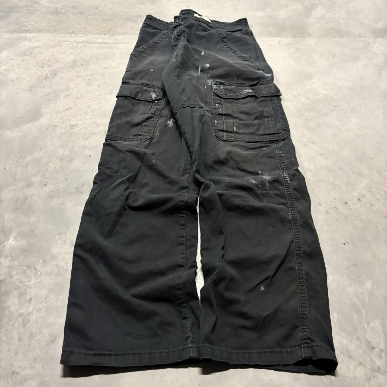 Japanese Brand × Vintage Crazy Vintage Y2K/2000s Grunge Black Skater Cargo Pants! Size US 30 / EU 46 - 3 Thumbnail