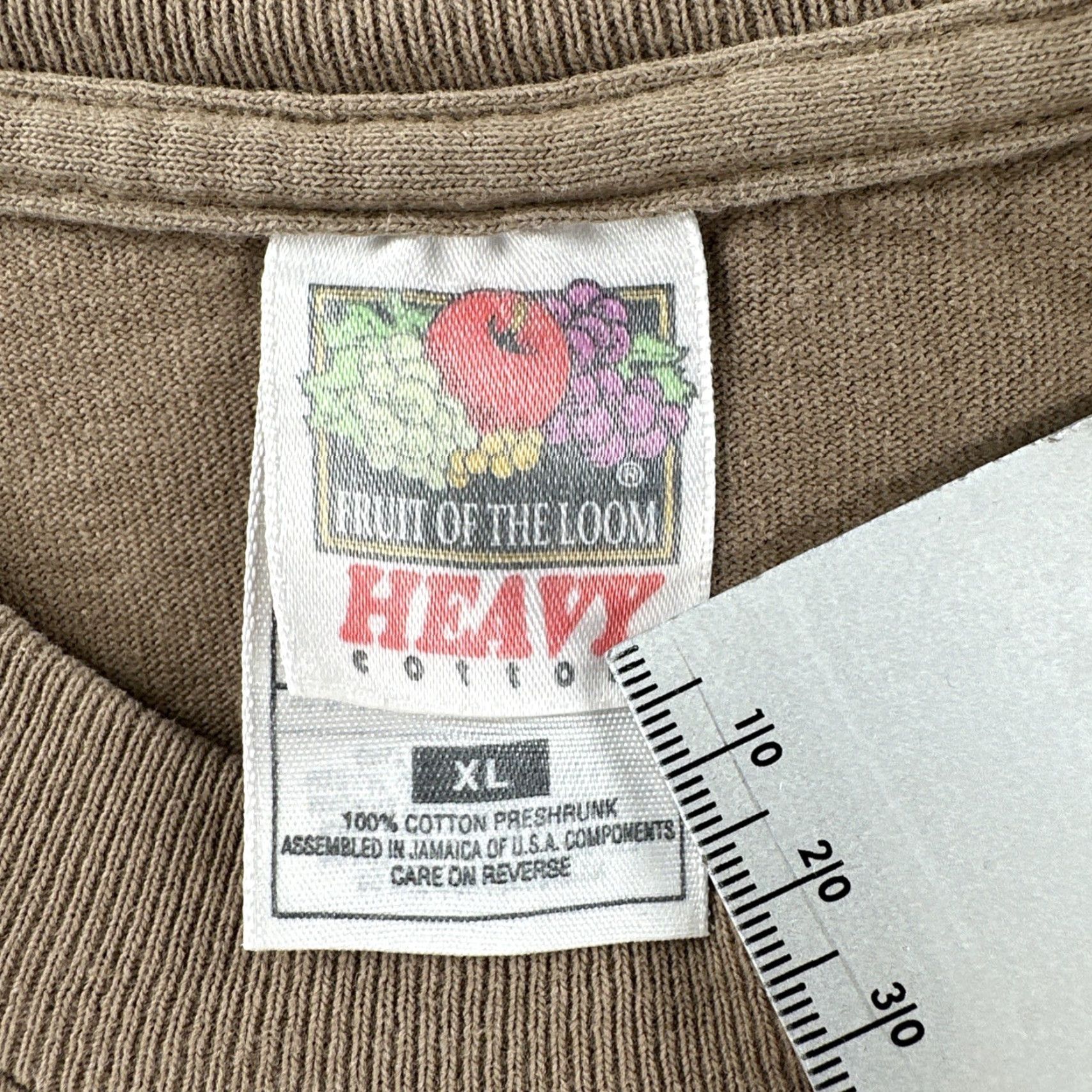 Fruit Of The Loom VINTAGE Fruit of the Loom Mens XL Shirt Brown Single Stitch Southwestern Embroidery 90s Aztec USA Crew Neck Short Sleeve T-Shirt Mens Size US XL / EU 56 / 4 - 7 Thumbnail