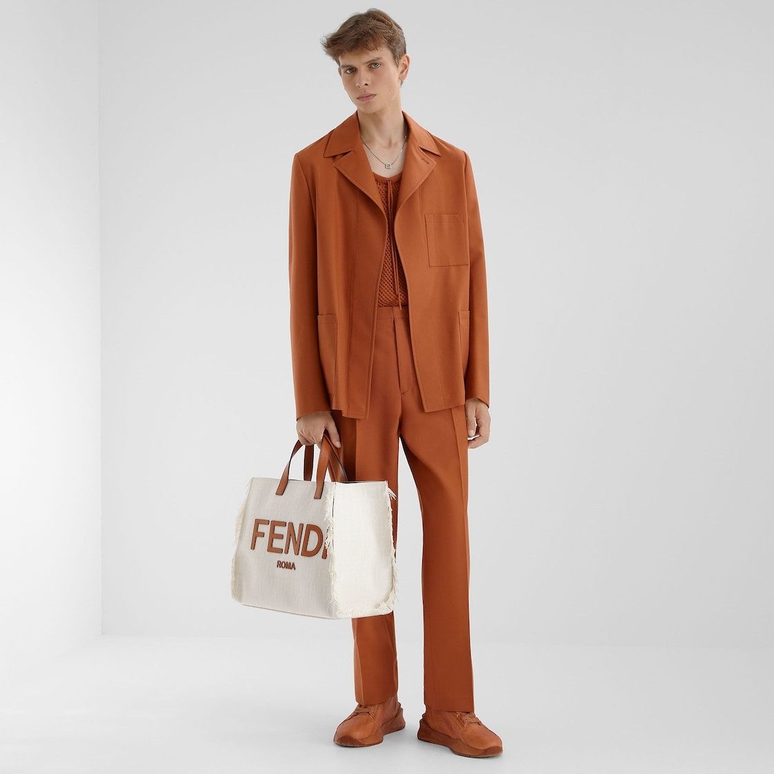 Fendi o1s1wg111025 Jacket in Orange Size US M / EU 48-50 / 2 - 4 Thumbnail
