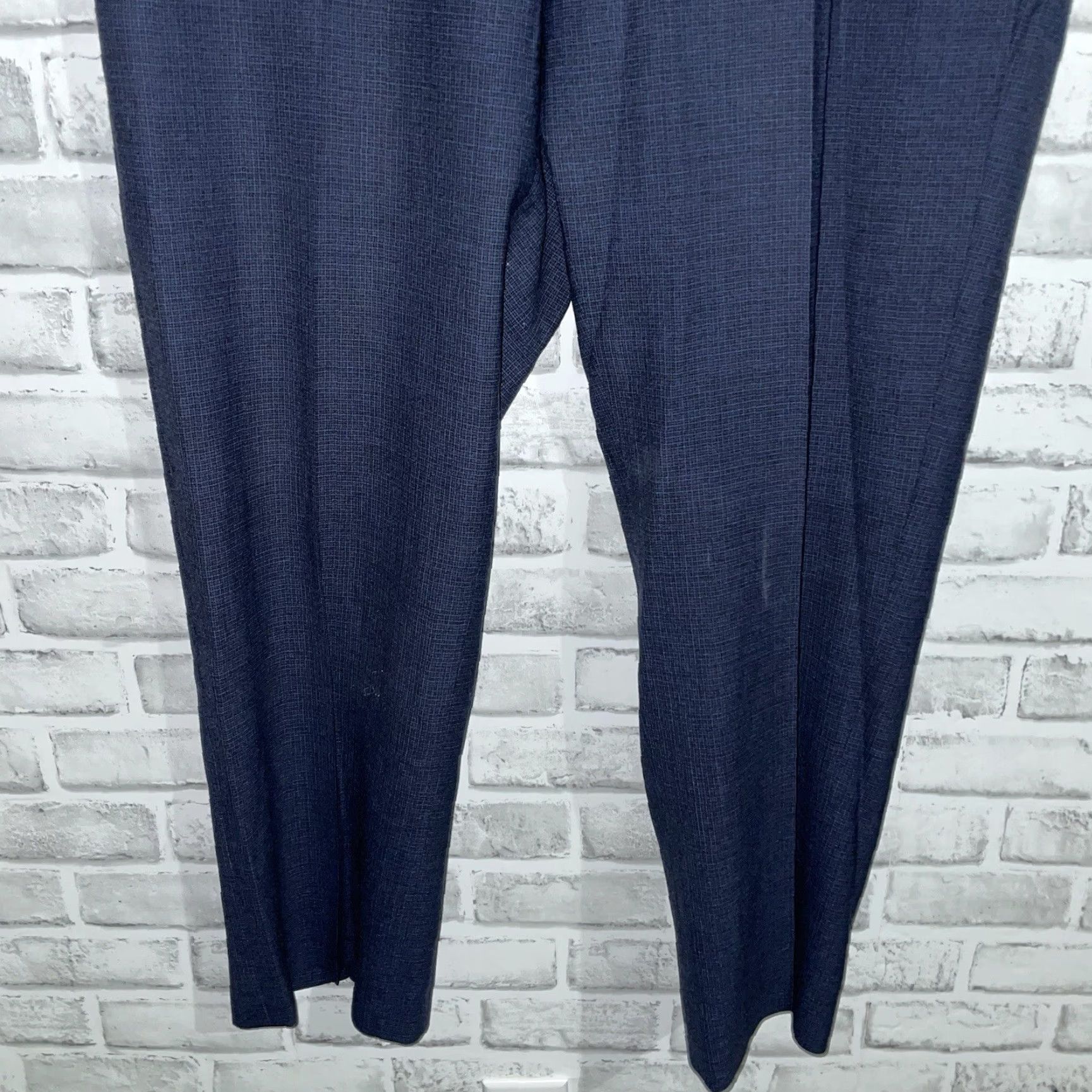 Vintage VINTAGE Santorelli Dark Blue Romeo Wool Dress Pants Mens 38x28 Dress Pants Mens 38 28in Blue Wool Size US 38 / EU 54 - 3 Thumbnail