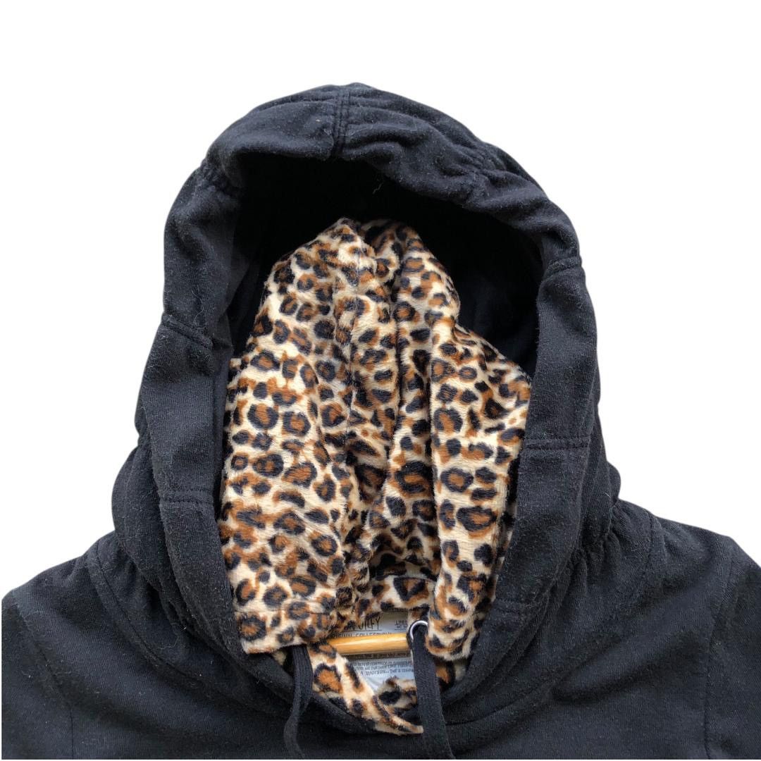 If Six Was Nine 2000s japanese MAISON GILFY punk leopard double hoodie Size ONE SIZE - 4 Thumbnail