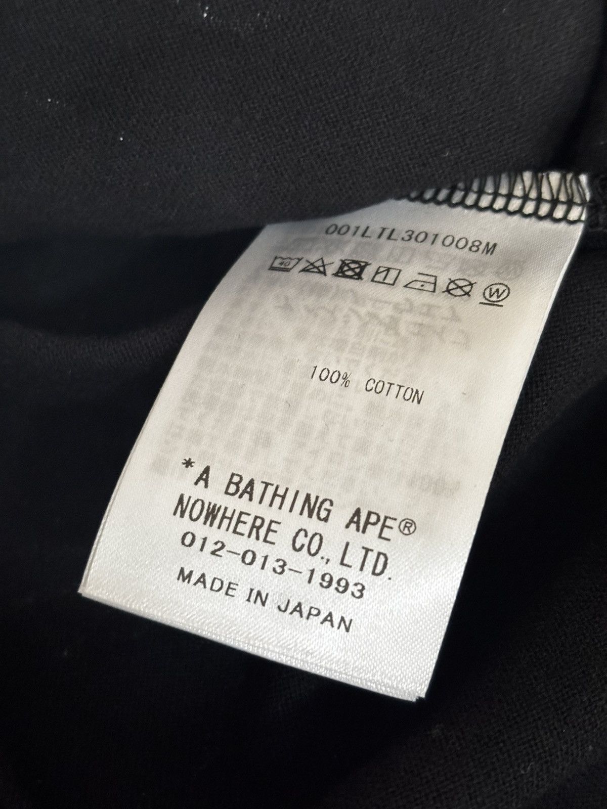 Bape Authentic ape bape neon camo L/S tee black L new Size US L / EU 52-54 / 3 - 5 Thumbnail