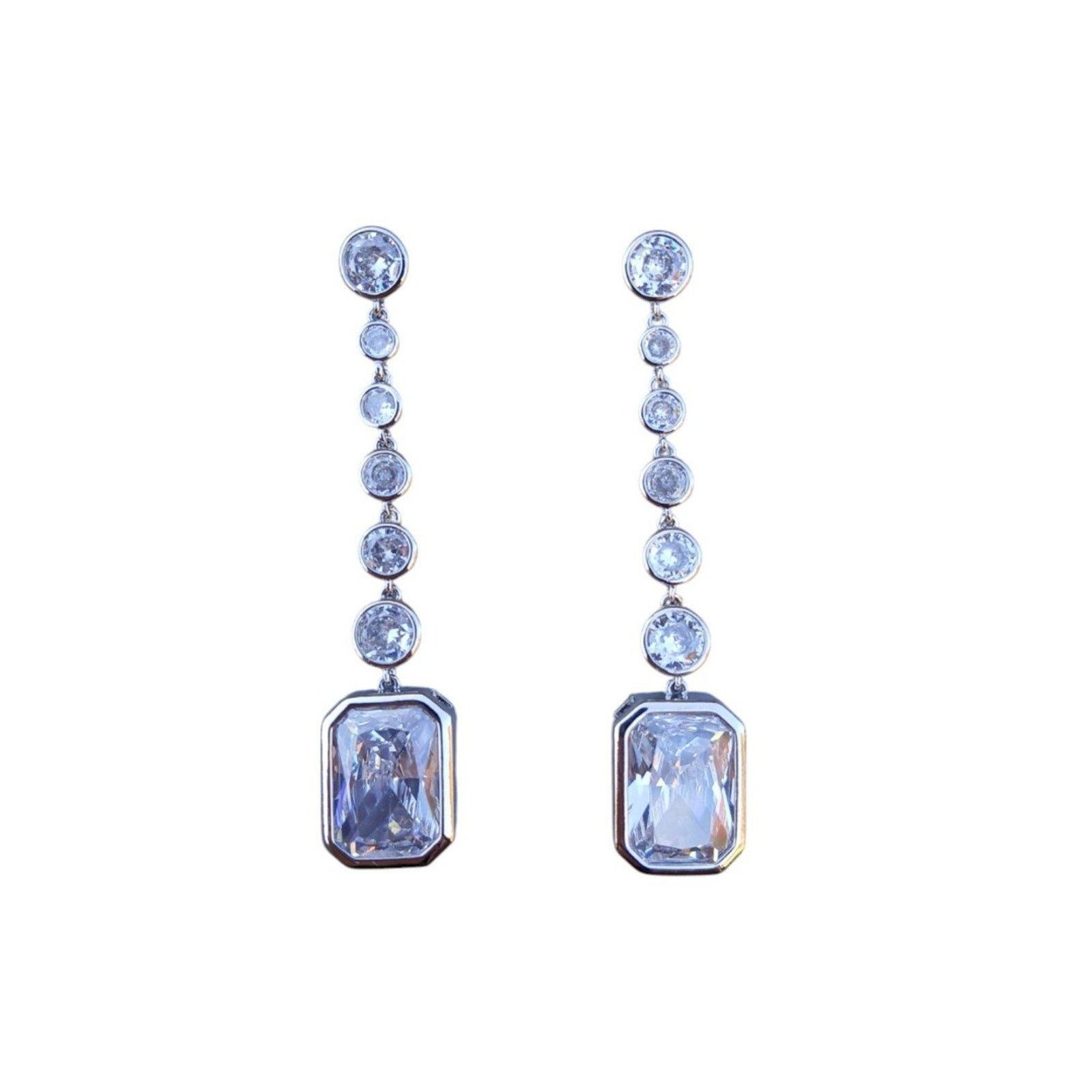 Other Believe by Brilliance Women's Fine Silver Plated CZ Drop Size ONE SIZE - 6 Thumbnail