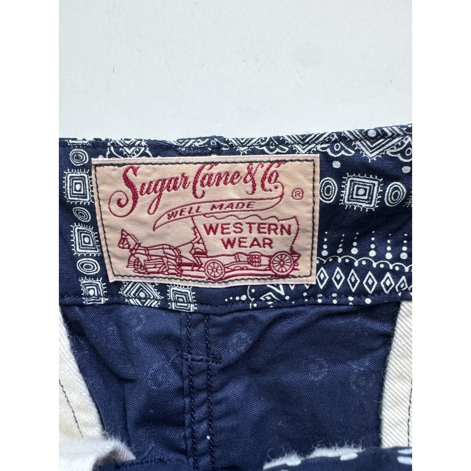 Sugar Cane SUGAR CANE & CO Patchwork Bandana Shorts Japanese Workwear Size US 32 / EU 48 - 4 Thumbnail