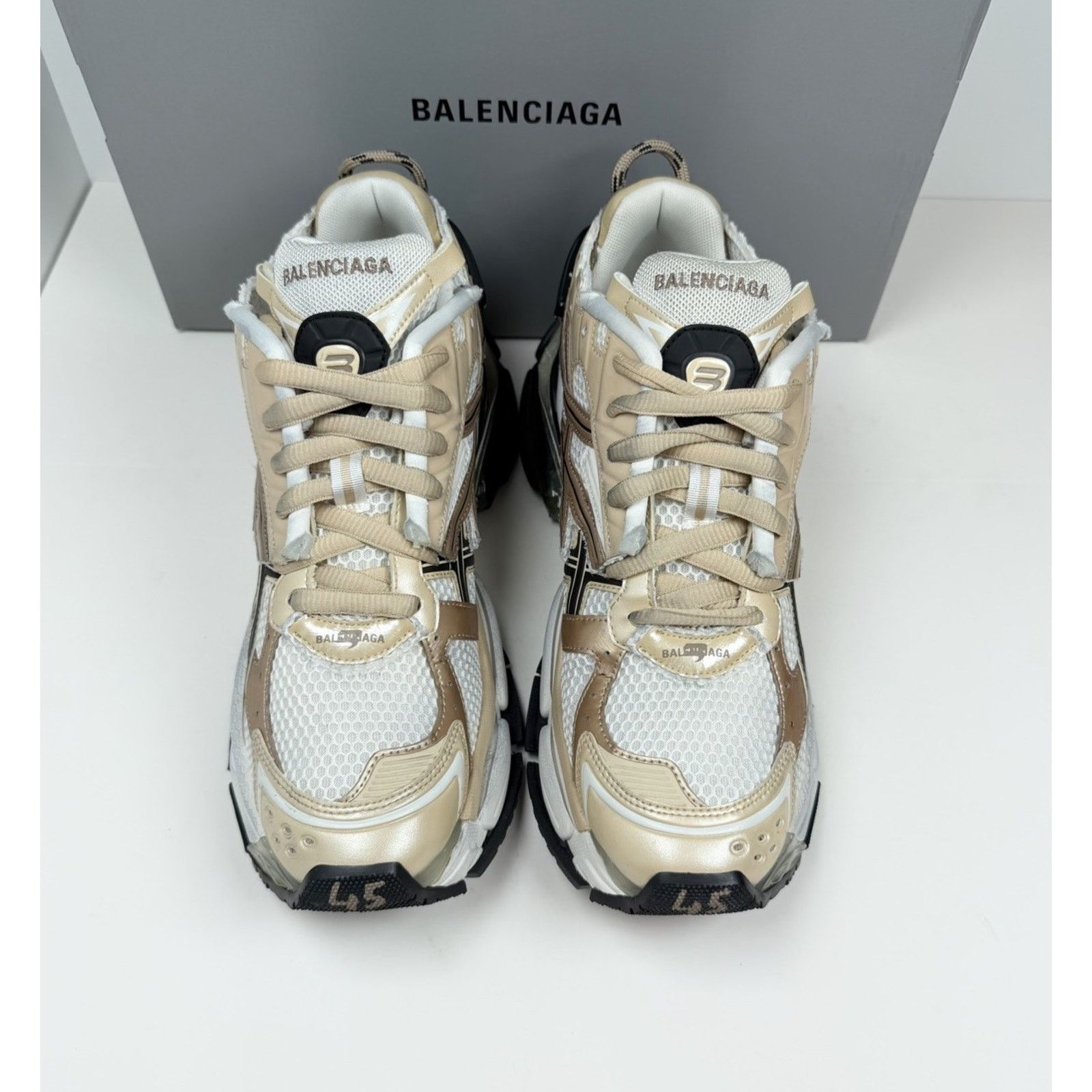 Balenciaga Size 45EU/12US - Balenciaga Runner Beige NEW Size US 12 / EU 45 - 3 Thumbnail