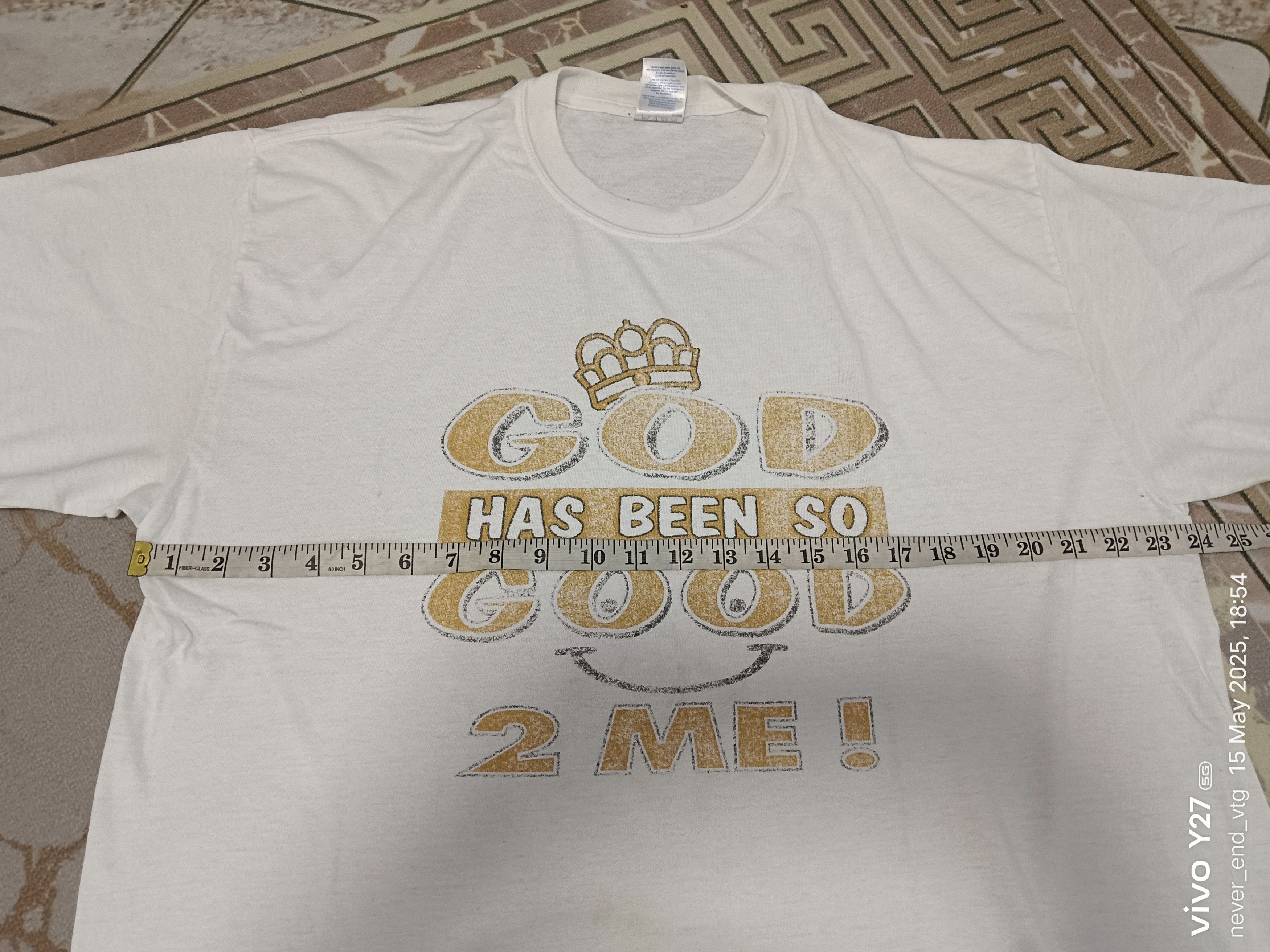 Other VINTAGE GOD HAS BEEN SO GOOD TO ME Size US XL / EU 56 / 4 - 7 Thumbnail