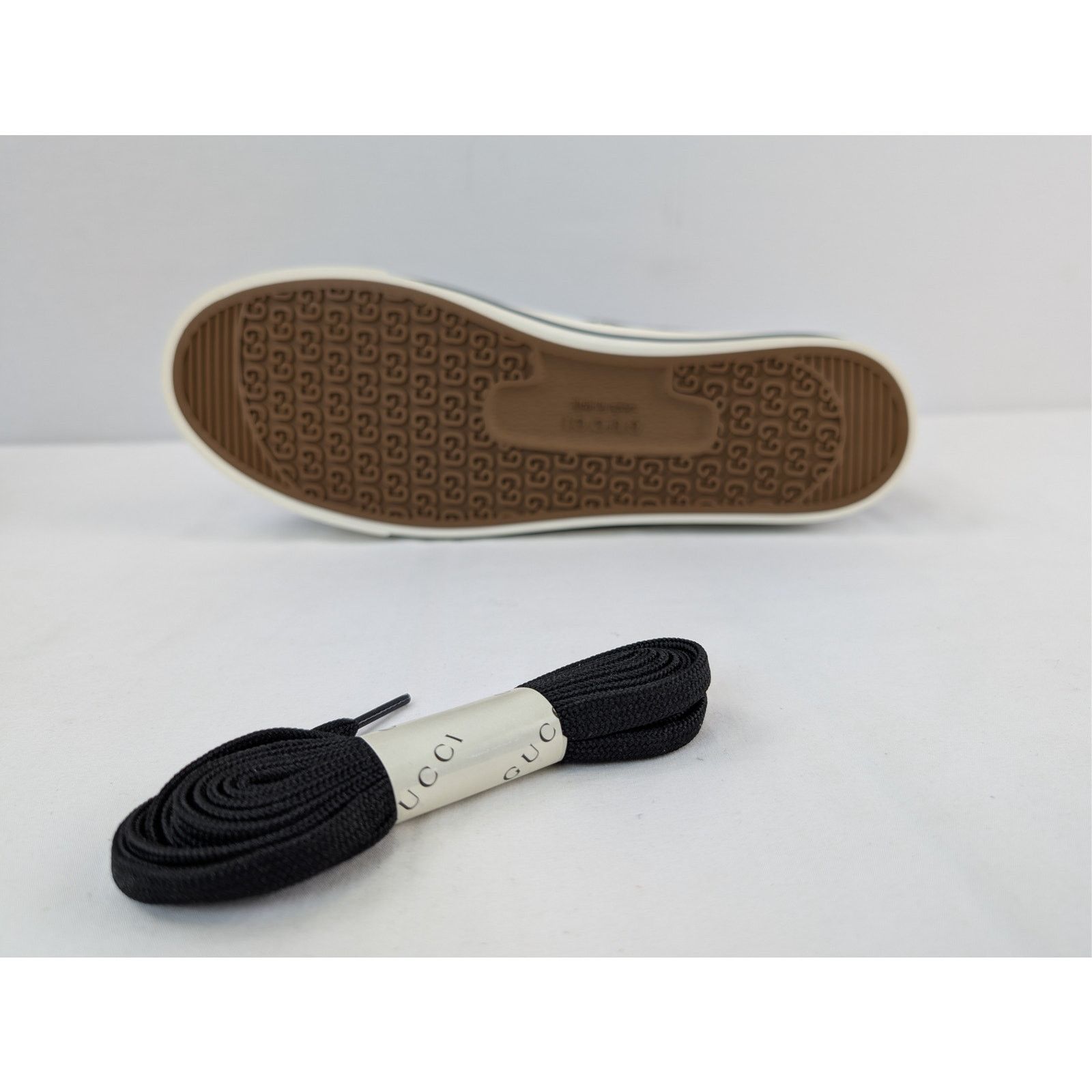 Gucci o1rshd1 GG monogram Tennis 1977 High-Top sneakers in grey Size US 12.5 / EU 45-46 - 12 Thumbnail
