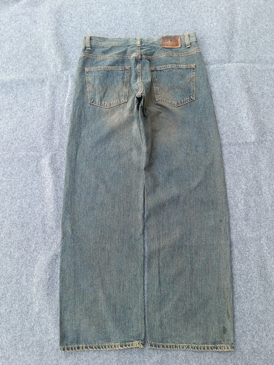 Edwin Extra baggy EDWIN XU 445 Rusty Denim Jeans (W36 L32) Size US 36 / EU 52 - 3 Thumbnail