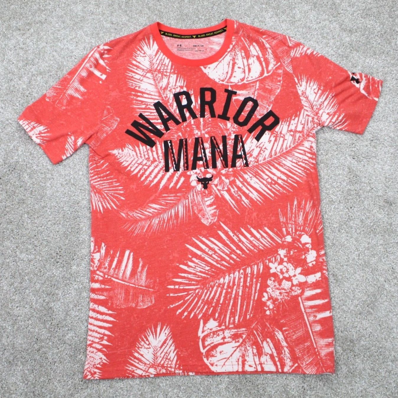 Under Armour Under Armour Project Rock Shirt Mens Small Red Warrior S/S Pullover Size US S / EU 44-46 / 1 - 2 Thumbnail