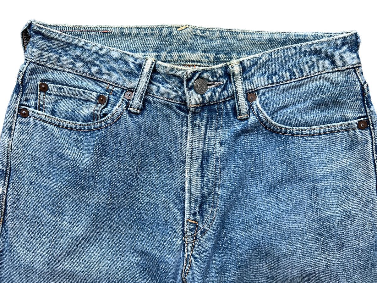 45rpm Vintage 45RPM Japan Distressed Faded Denim Jeans 29x30 Size US 29 - 6 Thumbnail
