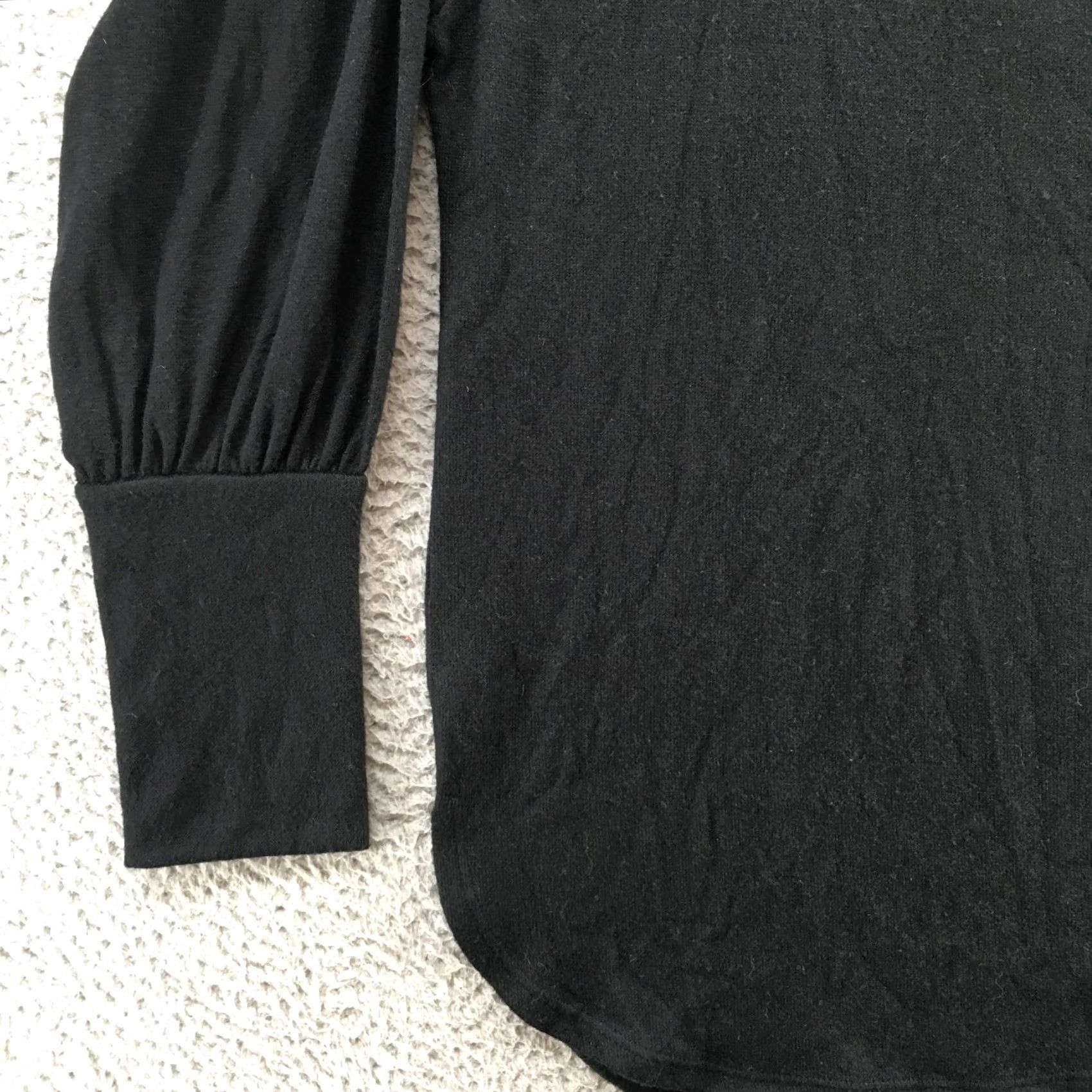 Vintage Knox Rose Blouse Top Womens Large Black Pull Over V-Neck Long Sleeve Casual NEW Size L / US 10 / IT 46 - 6 Thumbnail