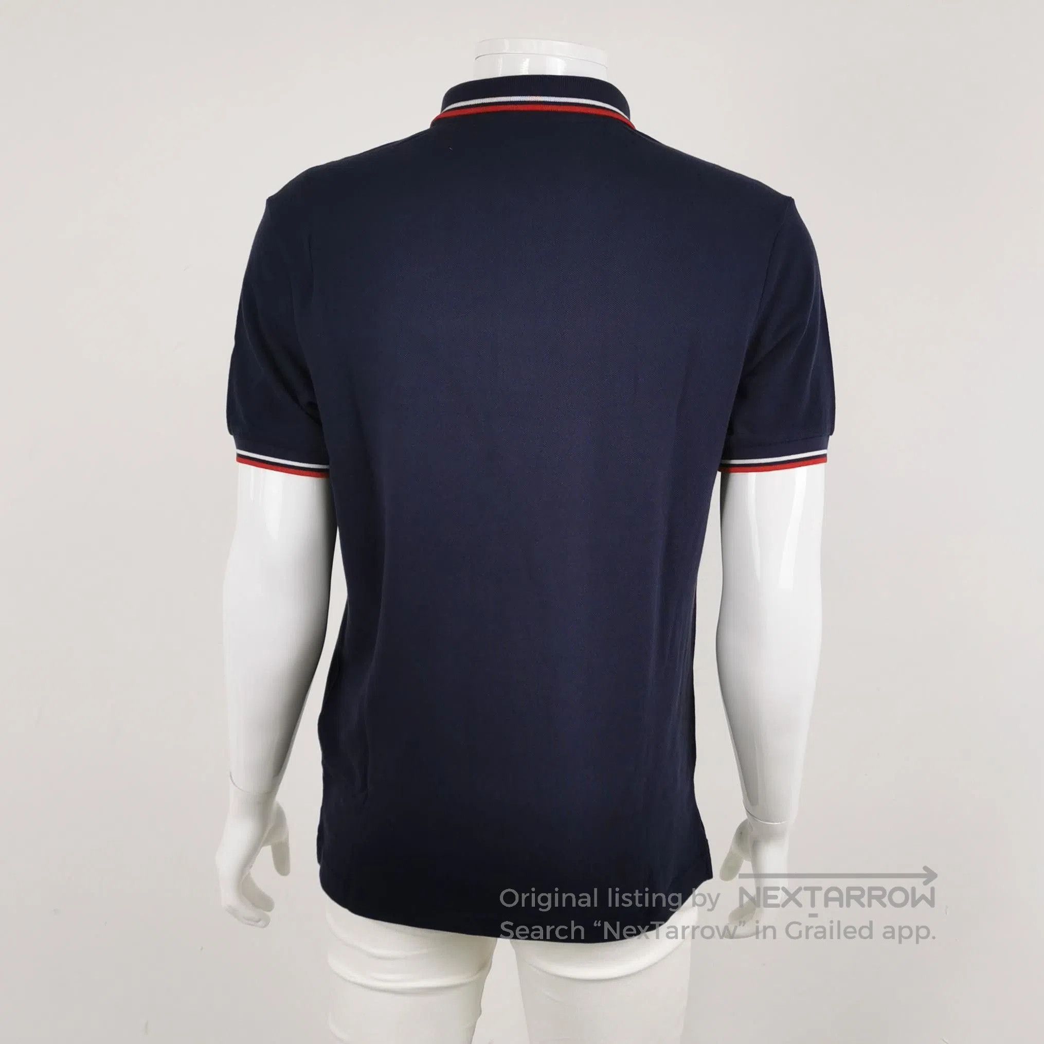 Prada Prada Men's Navy Stripe Collar Polo M. Size US M / EU 48-50 / 2 - 1 Thumbnail