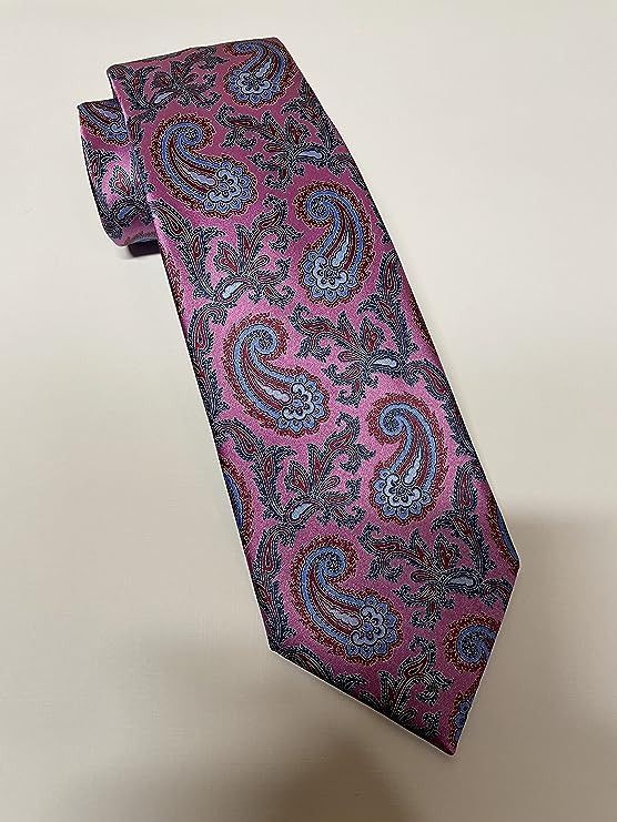 Ermenegildo Zegna Ermenegildo Zegna Pink Paisley Silk Tie Size ONE SIZE - 3 Thumbnail