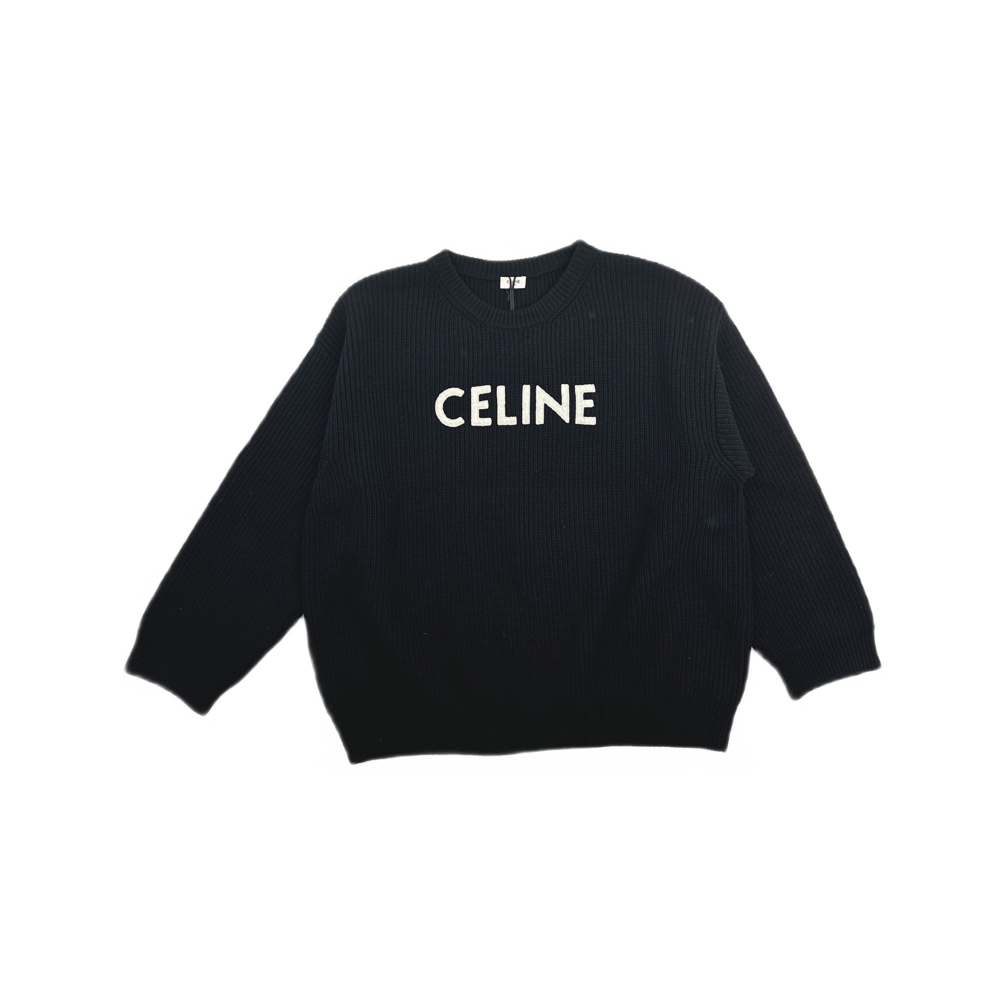 Celine Celine Logo Wool Sweater Size XL Size US XL / EU 56 / 4 - 1 Thumbnail