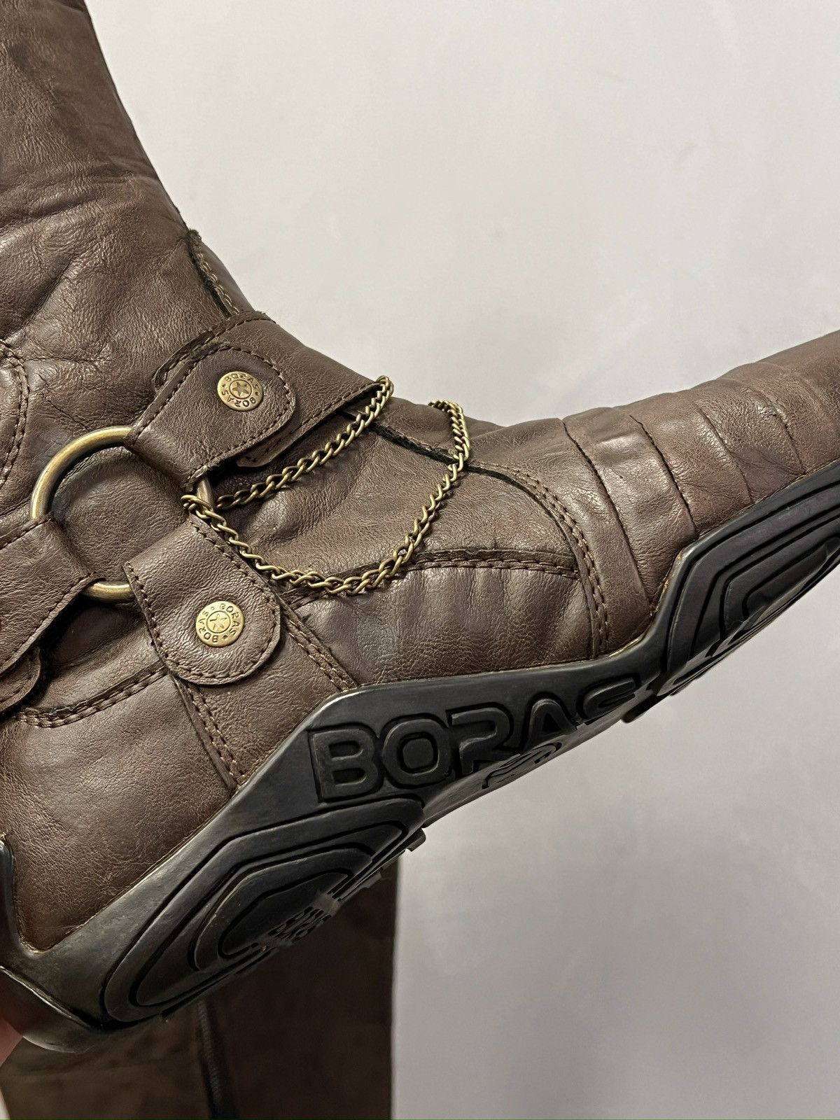 14th Addiction Brown boxing hype avant garde leather boots y2k Size US 8 / EU 41 - 12 Thumbnail
