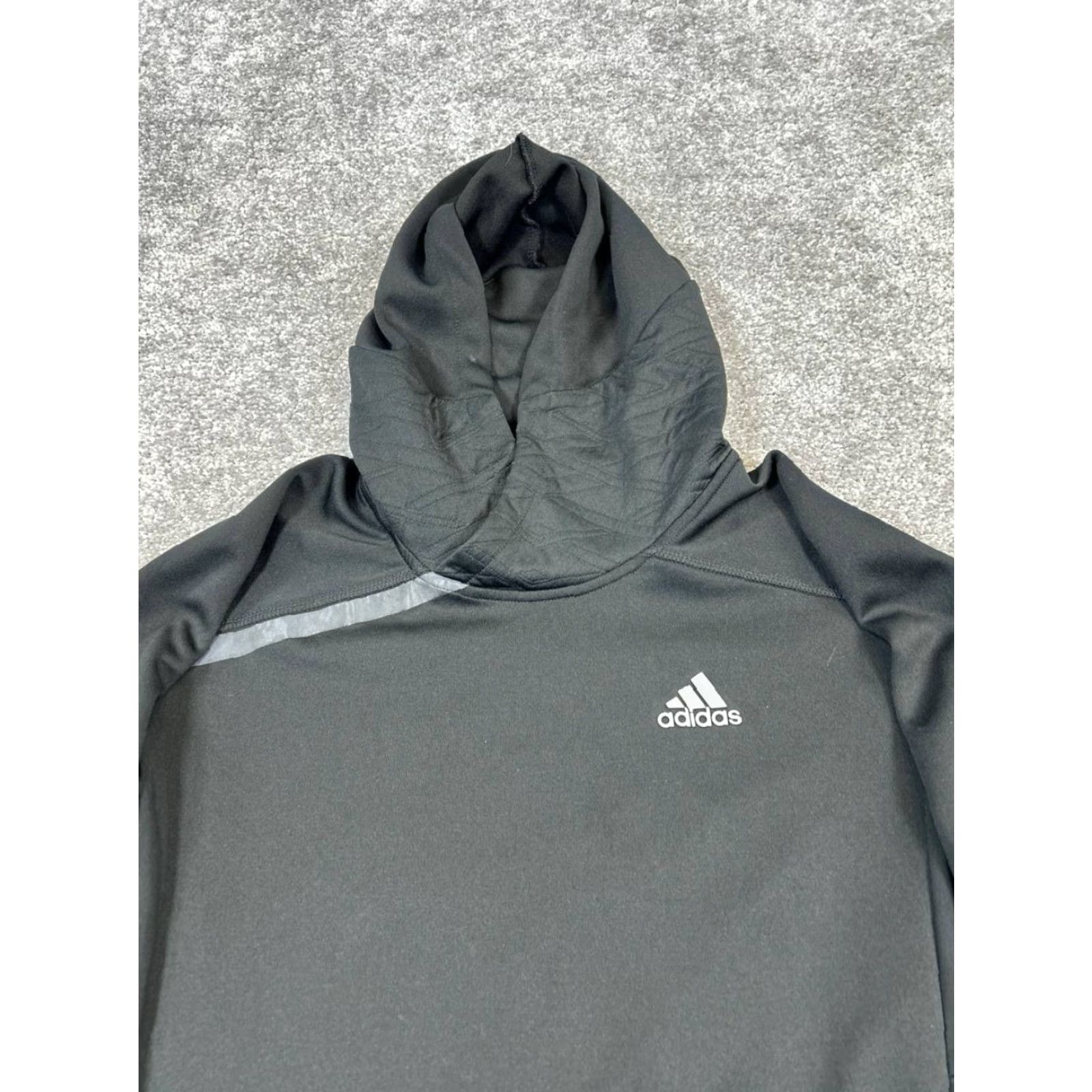 Adidas ADIDAS Hoodie Womens Small Black Pullover Mock Neck Activewear Running Pullover Logo Size S / US 4 / IT 40 - 2 Thumbnail