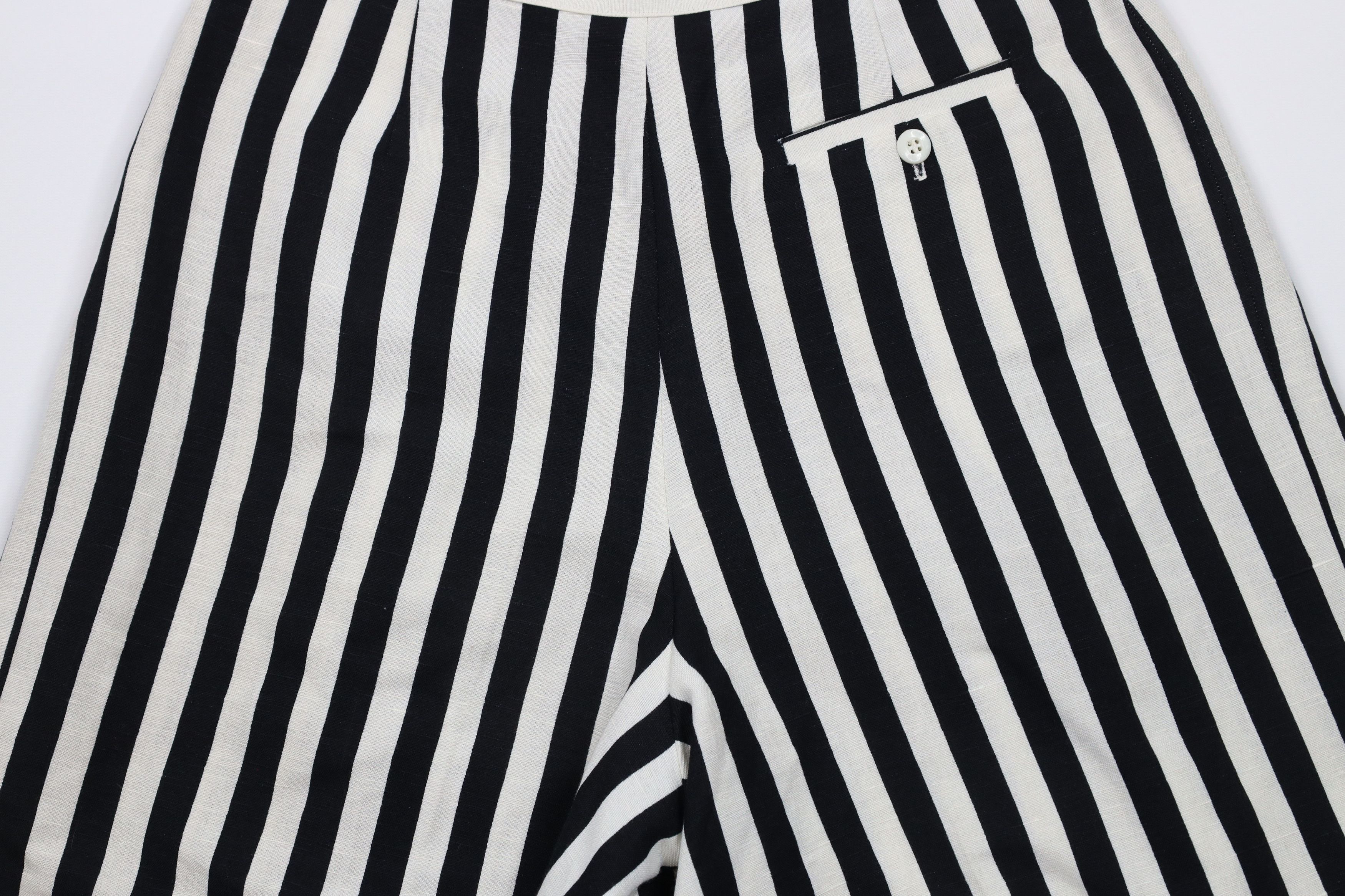 Vintage Vintage 90s Streetwear Blend Pleated Chino Shorts Striped Size 34" / US 12 / IT 48 - 10 Thumbnail