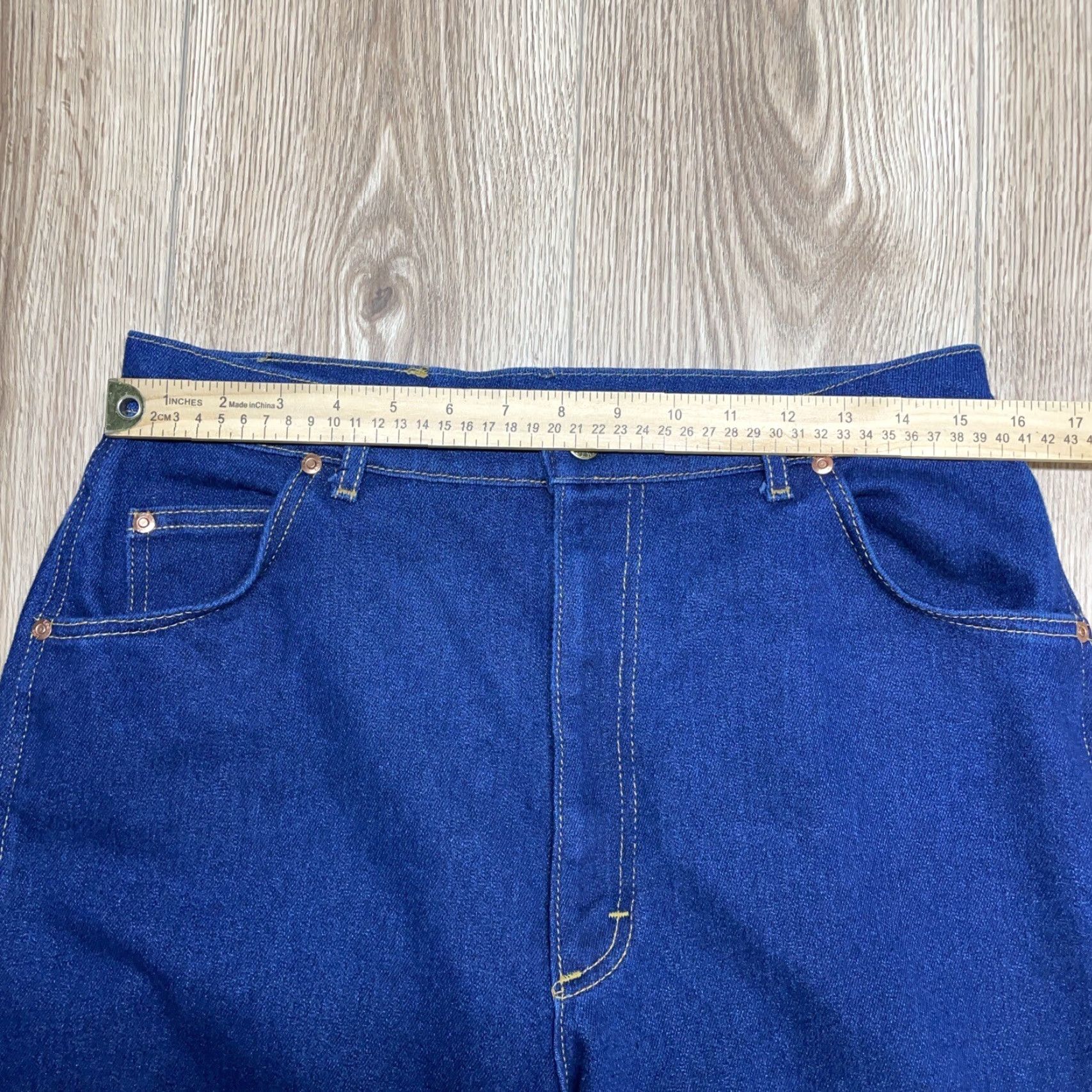 Lee VINTAGE Lee Jeans Women 18M Blue Denim Mom High Rise Size 40" / US 18 - 3 Thumbnail