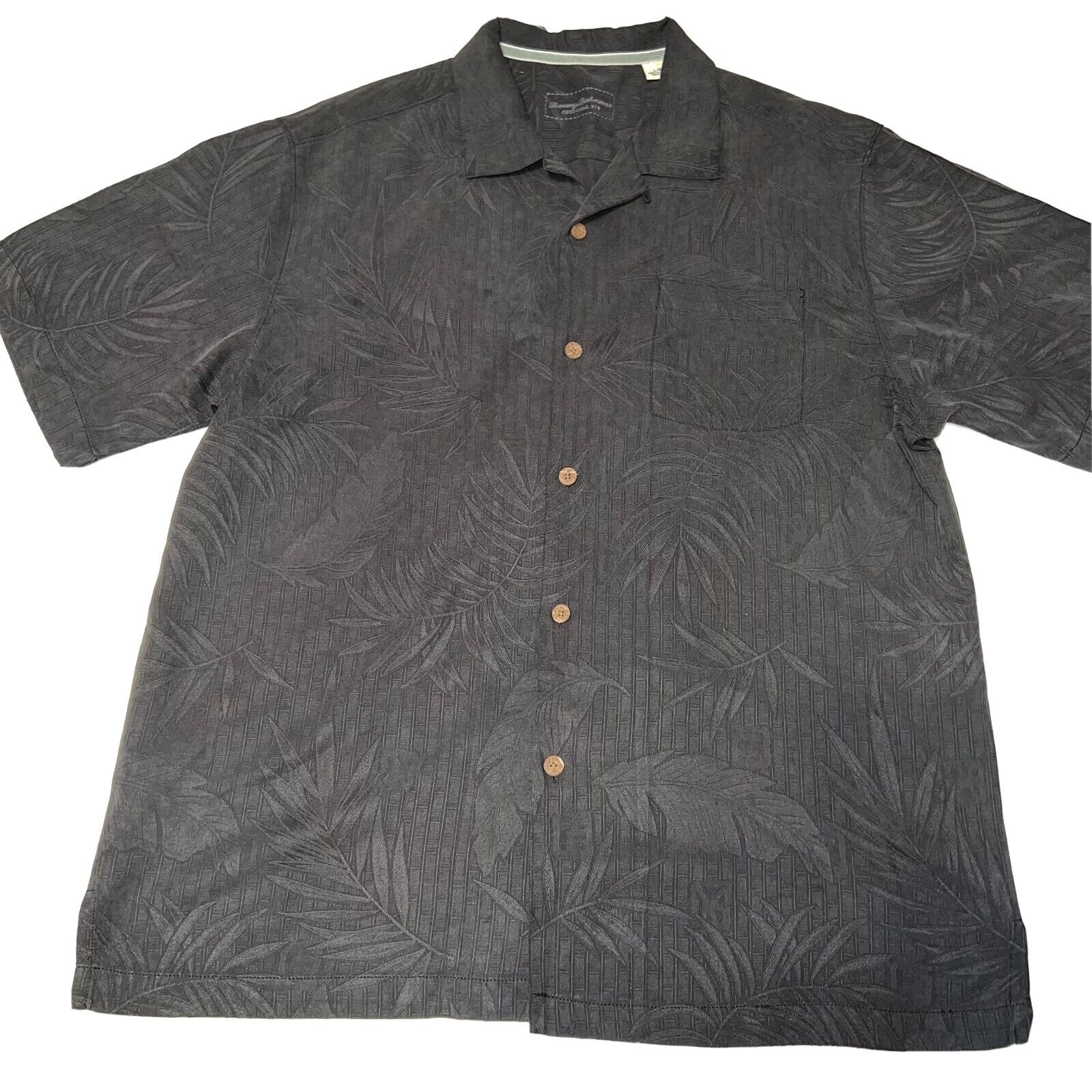 Tommy Bahama TOMMY BAHAMA Shirt Mens Large Black Original Fit Silk Floral Size US L / EU 52-54 / 3 - 1 Thumbnail