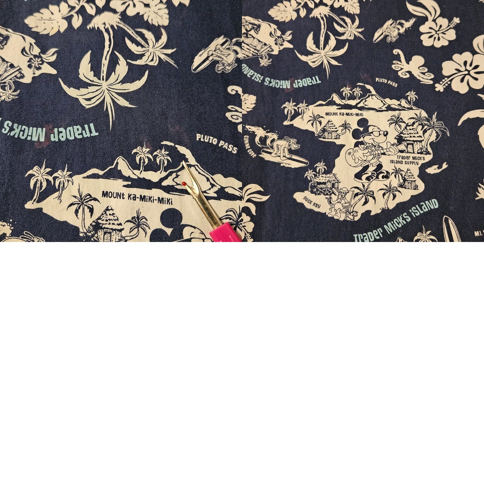 Disney Walt Disney World Trader Mick's Surf Gear Hawaiian Island Shirt Mens XL Blue Plaid Short Sleeve Size US XL / EU 56 / 4 - 8 Thumbnail