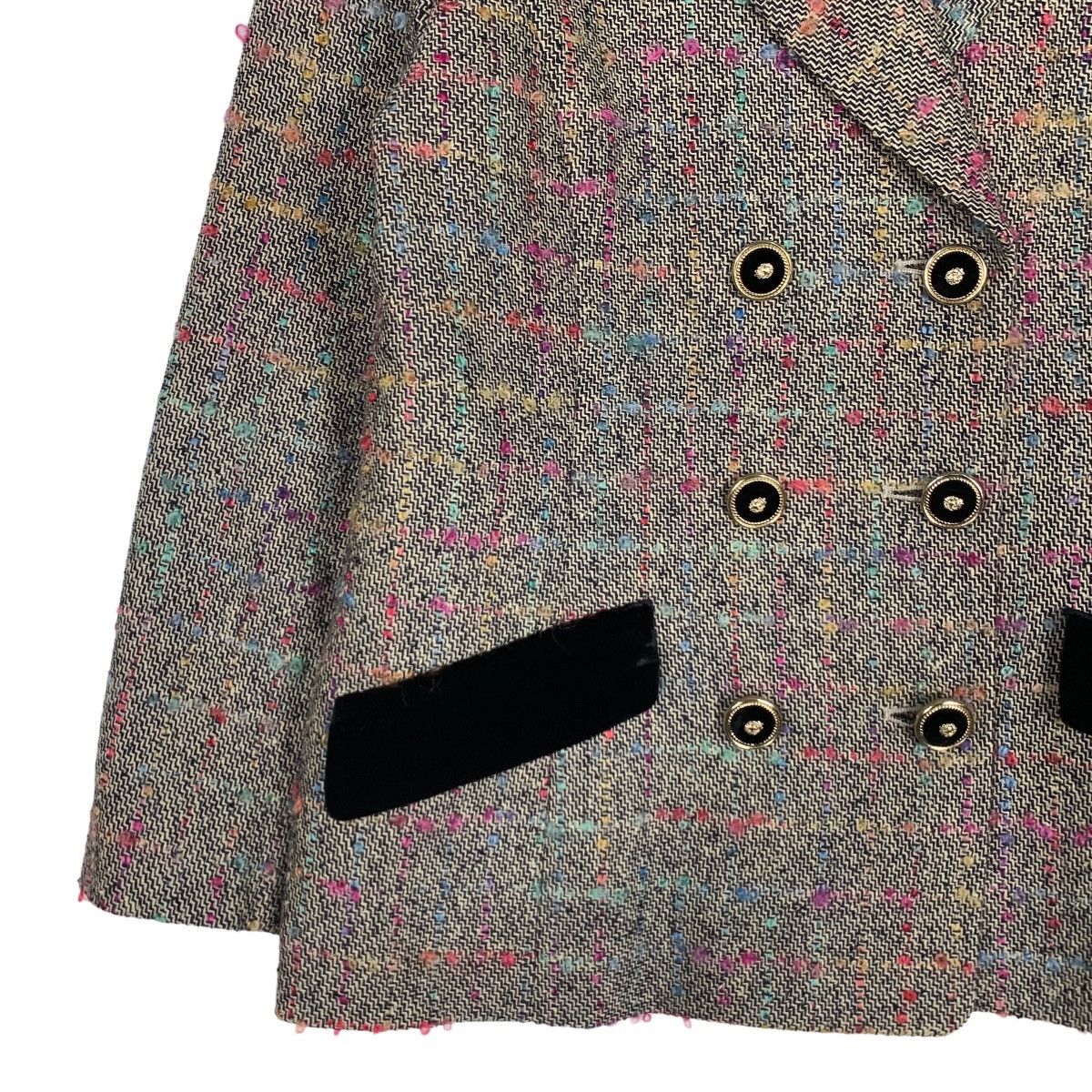 Hardy Amies HARDY AMIES Boutique Double Breasted Tweed Jacket #0393-C18 Size M / US 6-8 / IT 42-44 - 3 Thumbnail
