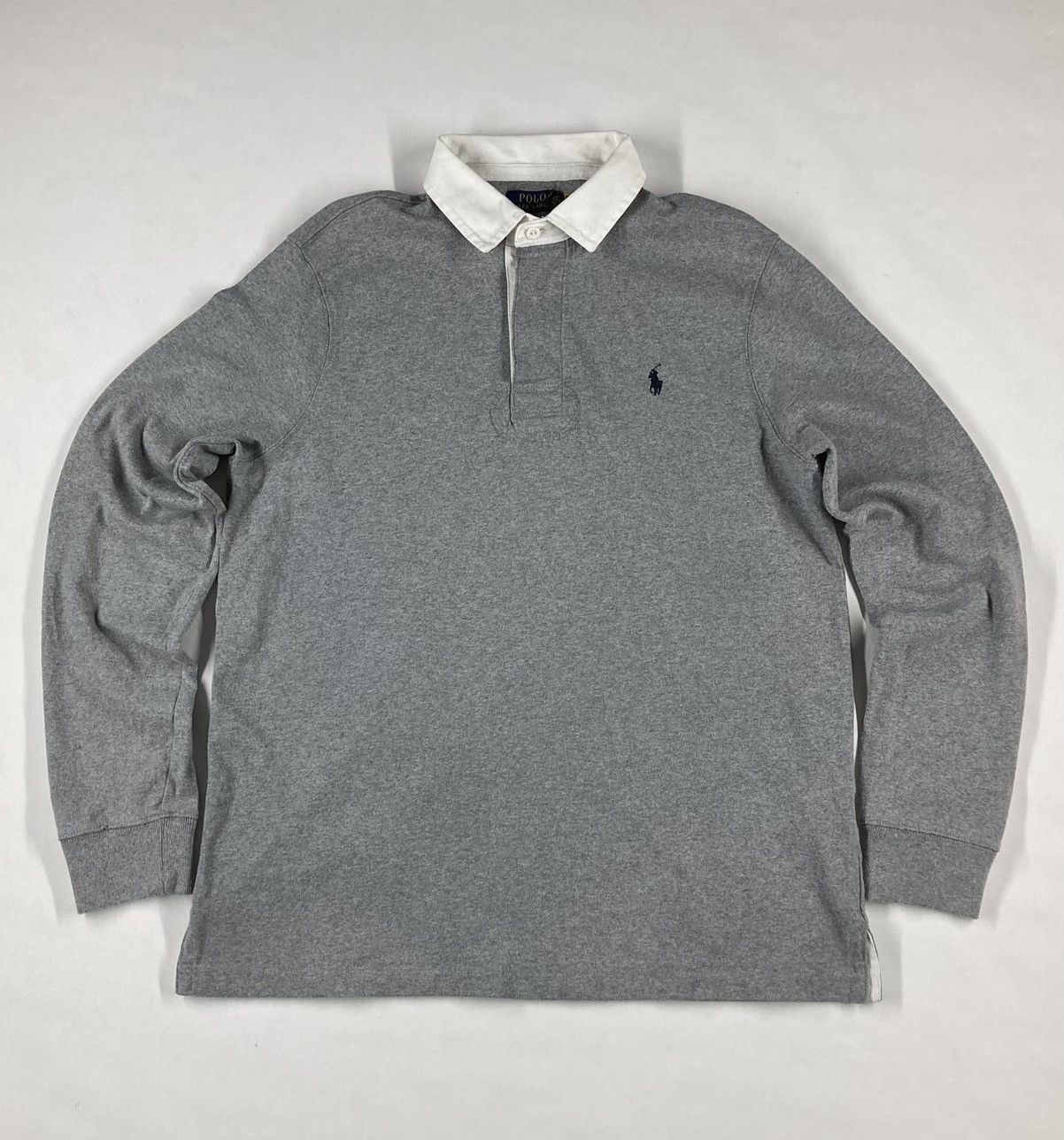 Polo Ralph Lauren Polo Ralph Lauren Y2K Faded Polo Long Shirt Rugby Size US L / EU 52-54 / 3 - 3 Thumbnail