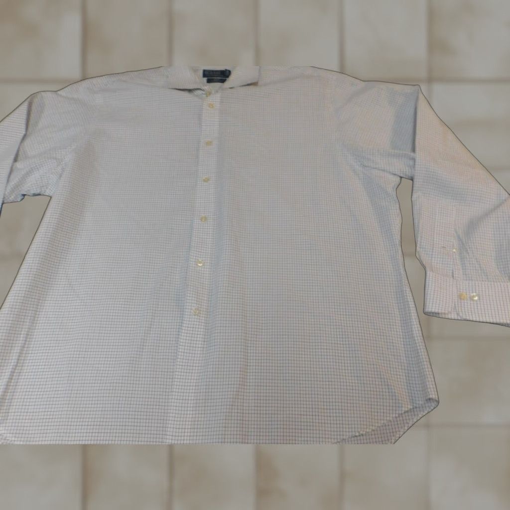 Polo Ralph Lauren Polo Ralph Lauren Shirt Mens 18 White Regent Plaid Classic Fit Button-Down Collar-Down Long Sleeve Button-Up Size US XXL / EU 58 / 5 - 1 Thumbnail