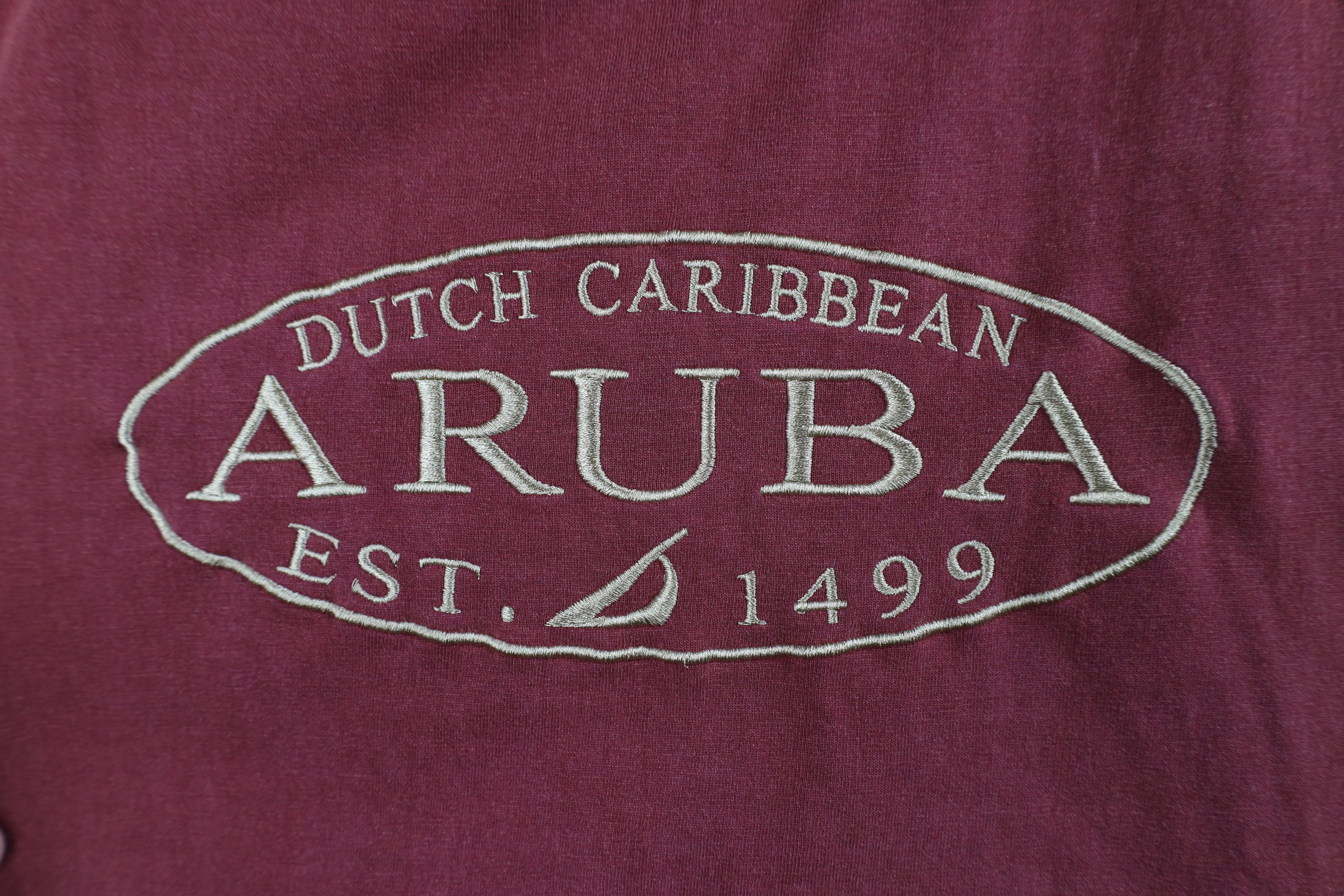 Vintage Vintage 90s Streetwear Stonewash Caribbean Aruba T-Shirt Size US L / EU 52-54 / 3 - 4 Thumbnail