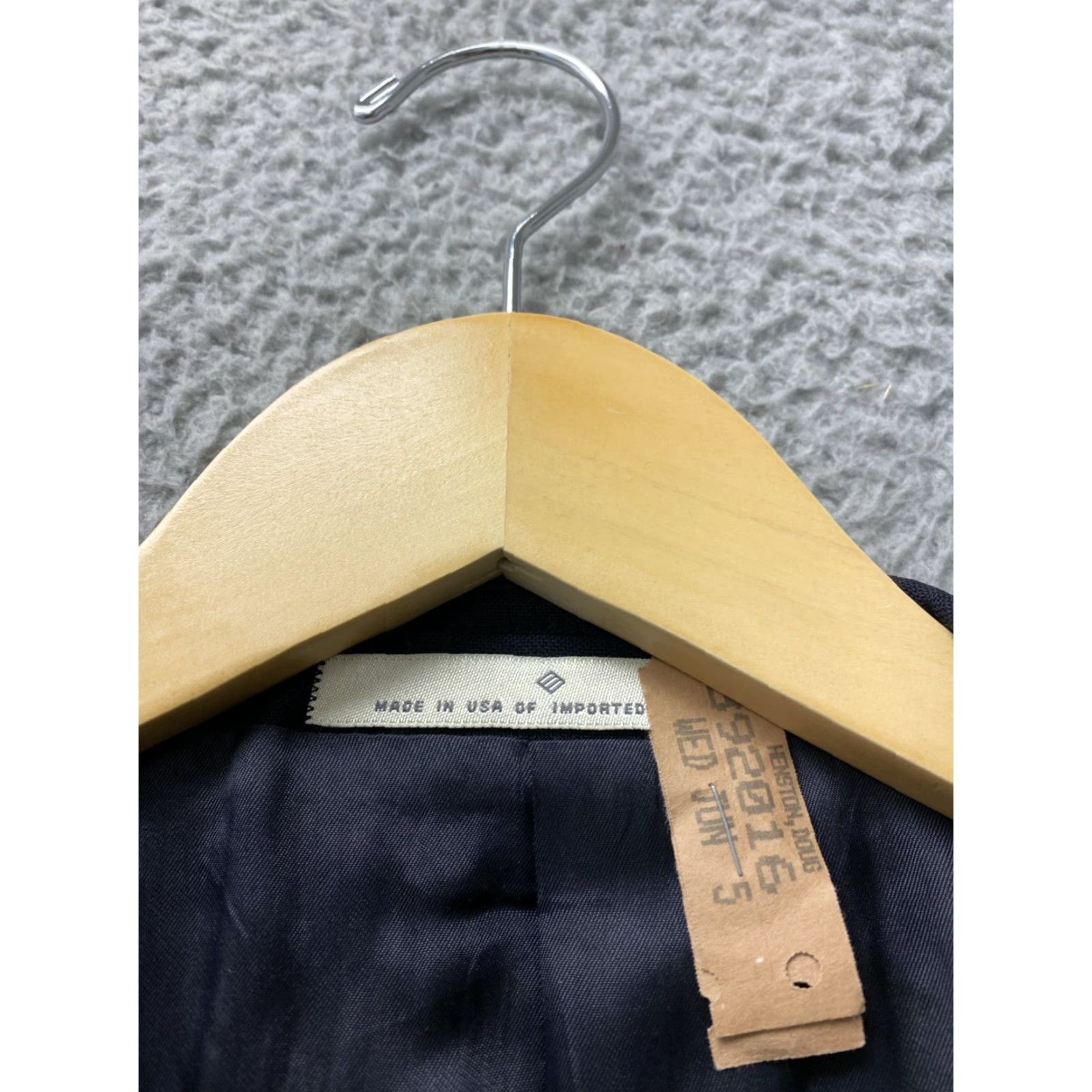 Joseph Abboud Joseph Abboud Suit Mens 2-Piece 42L Navy Check Wool 35x36 Trousers Dry Clean Only Wedding Size 42R - 6 Thumbnail