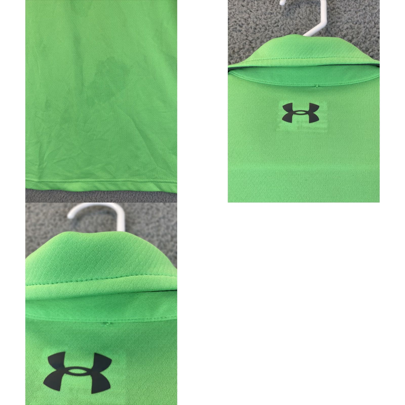 Under Armour Under Armour Golf Men’s L Short Sleeve Polo Dri-Fit Green Stretch 61-12 Shirt/Pol o? (Oops) Size US L / EU 52-54 / 3 - 8 Thumbnail