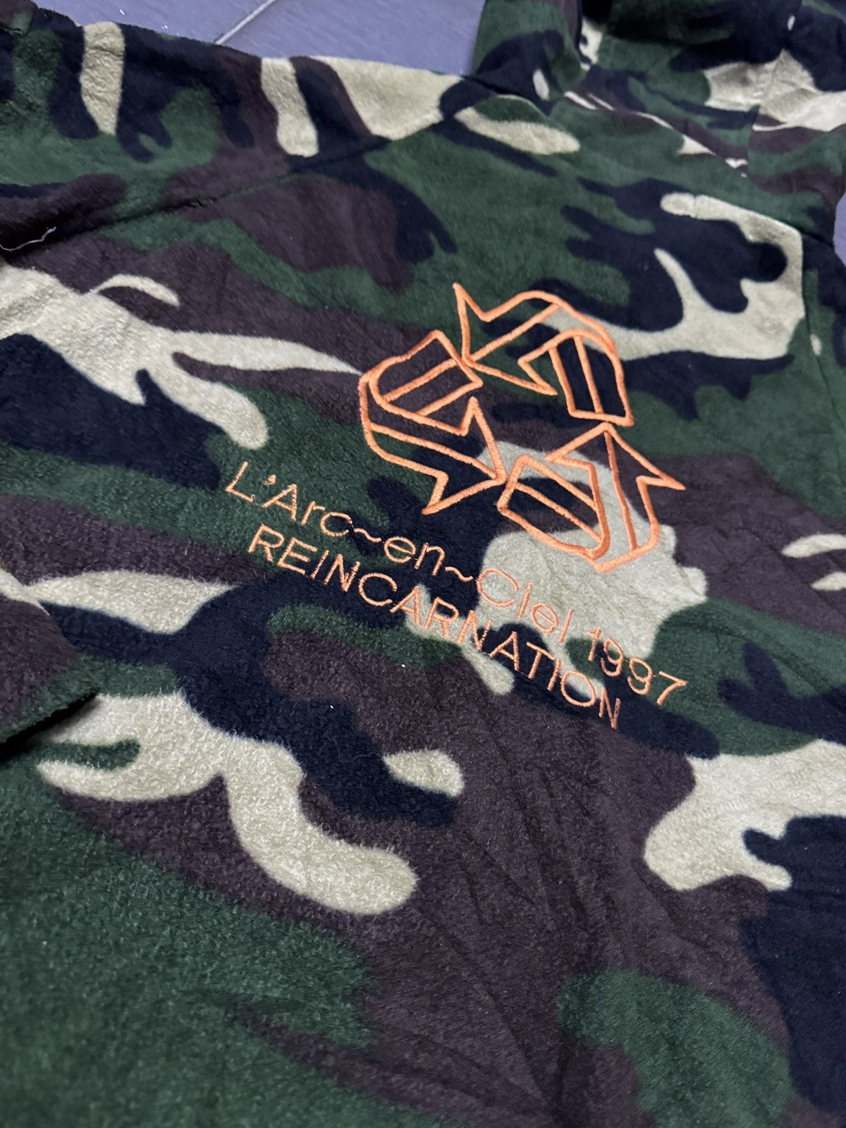 Japanese Brand L’Arc En Ciel Camo fleece jacket Size US M / EU 48-50 / 2 - 4 Thumbnail