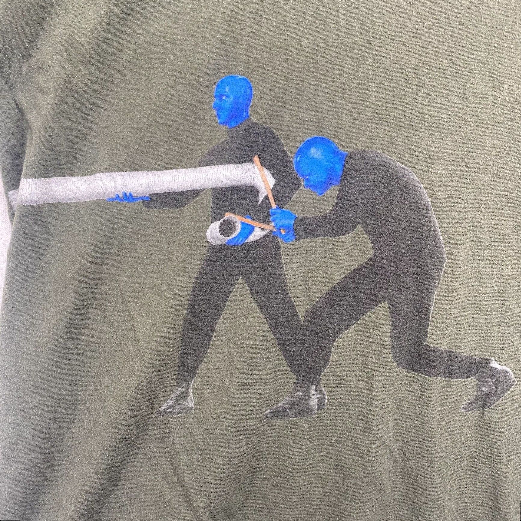 Vintage VINTAGE Blue Man Group T Shirt Unisex Adults Medium Green Music Pipes All Over Print Crew Neck Jersey Size US M / EU 48-50 / 2 - 7 Thumbnail