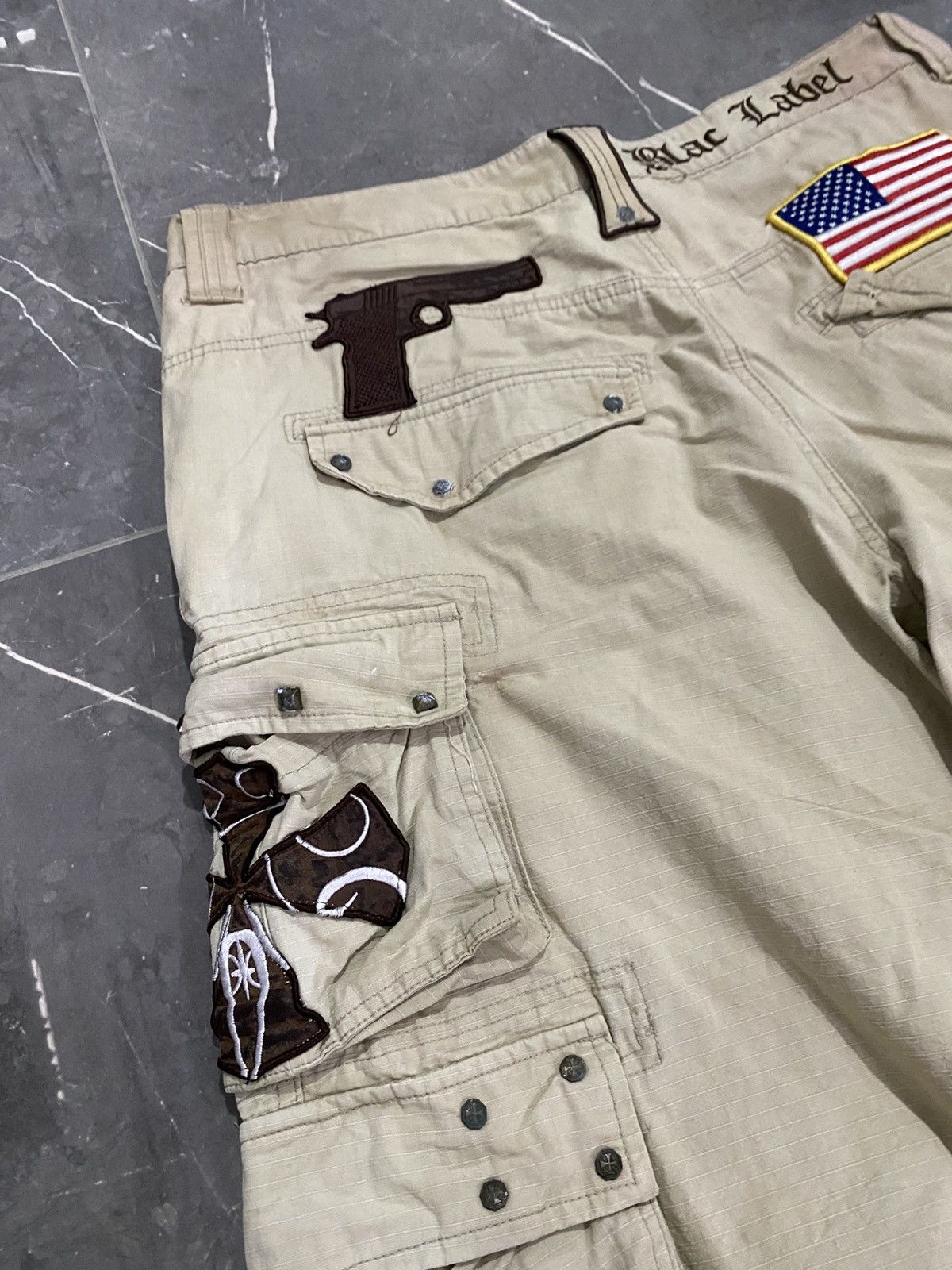 Japanese Blac Label Patch Jorts Cargo Ifsix Kmrii Goa styled